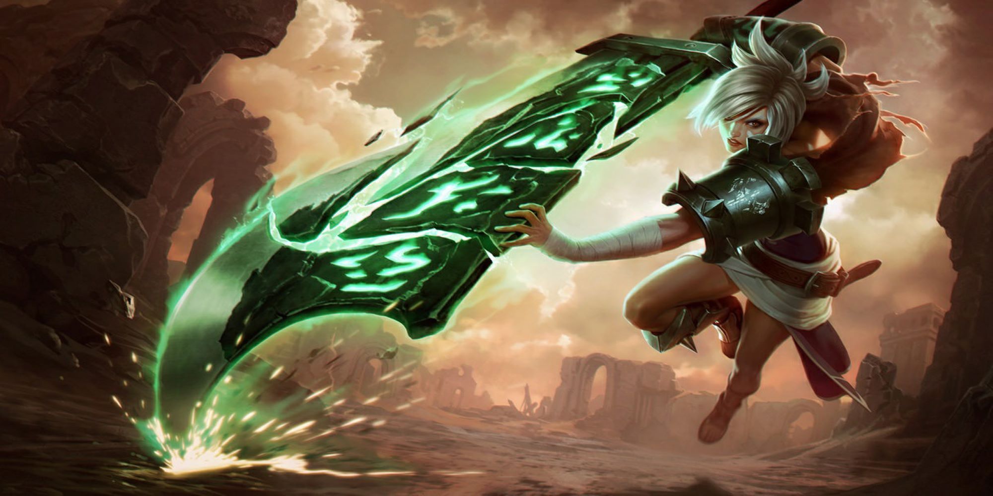 Riven from League of Legends with the Runic Blade