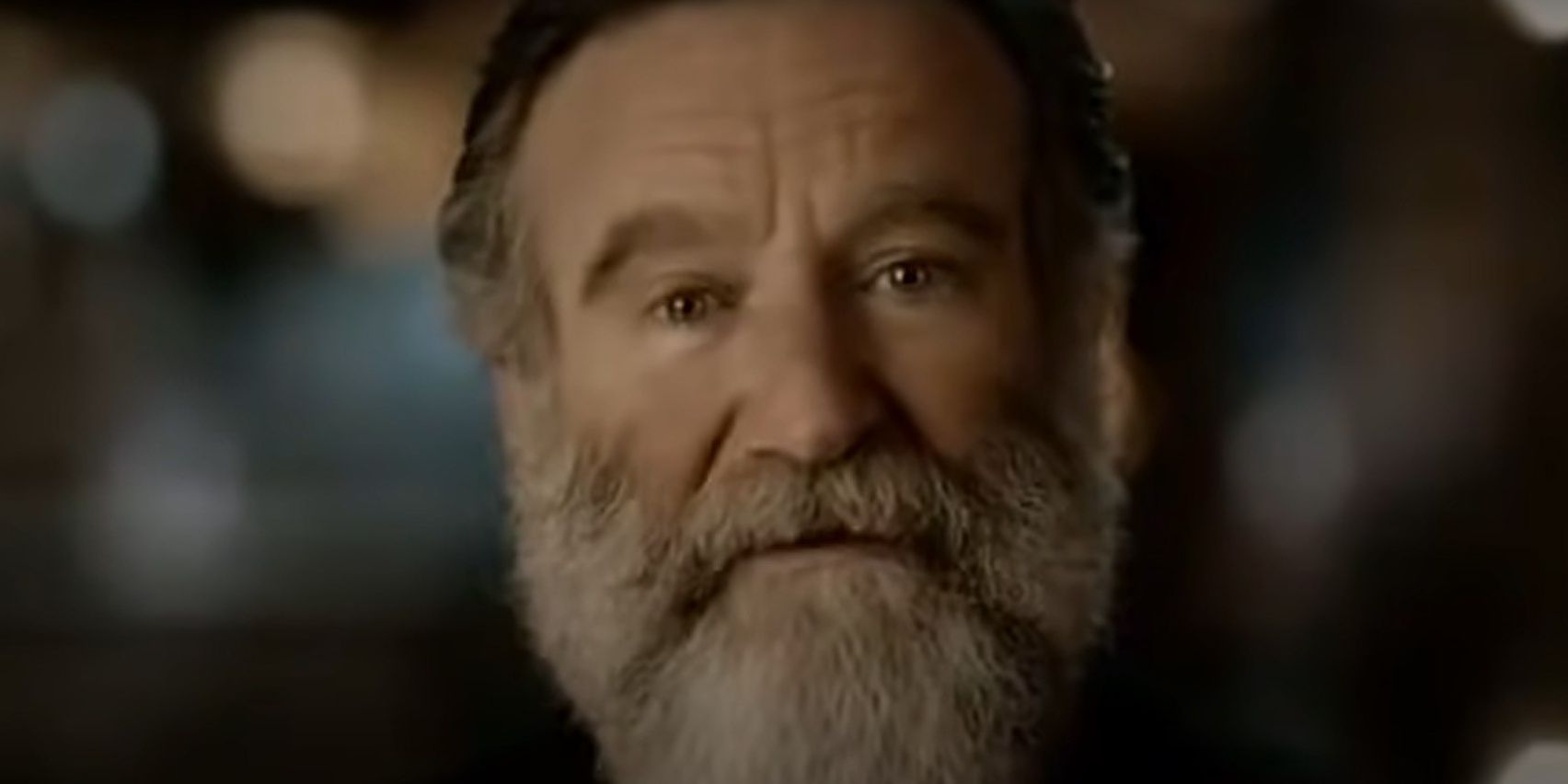 Robin Williams in a commercial for Ocarina of Time