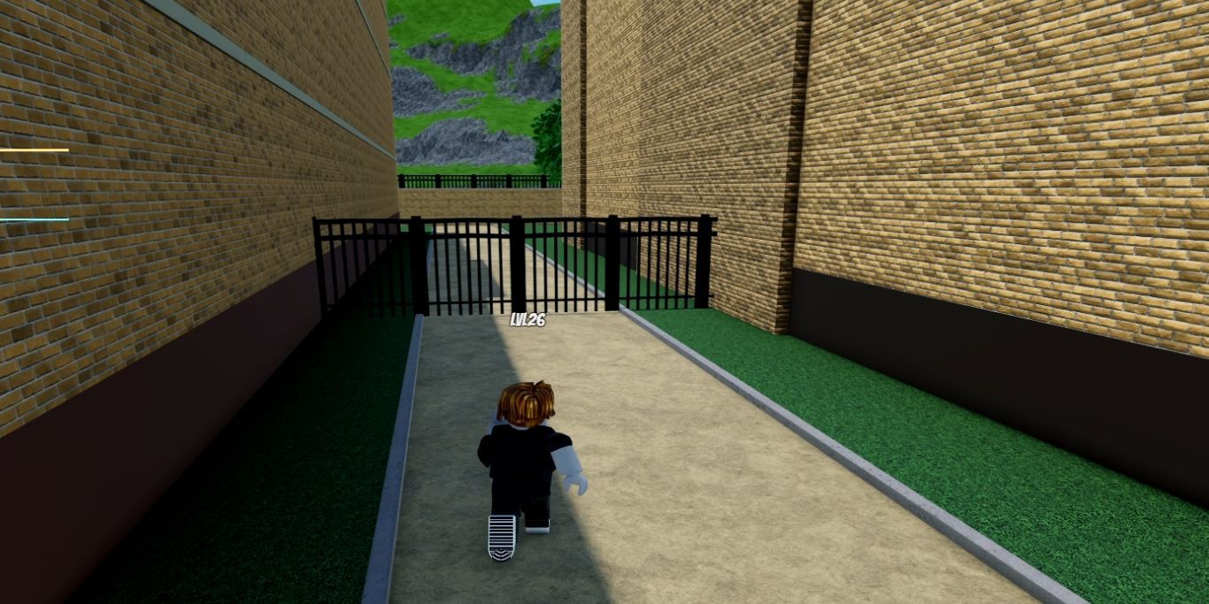 Roblox World Of Stands fence in London mansion