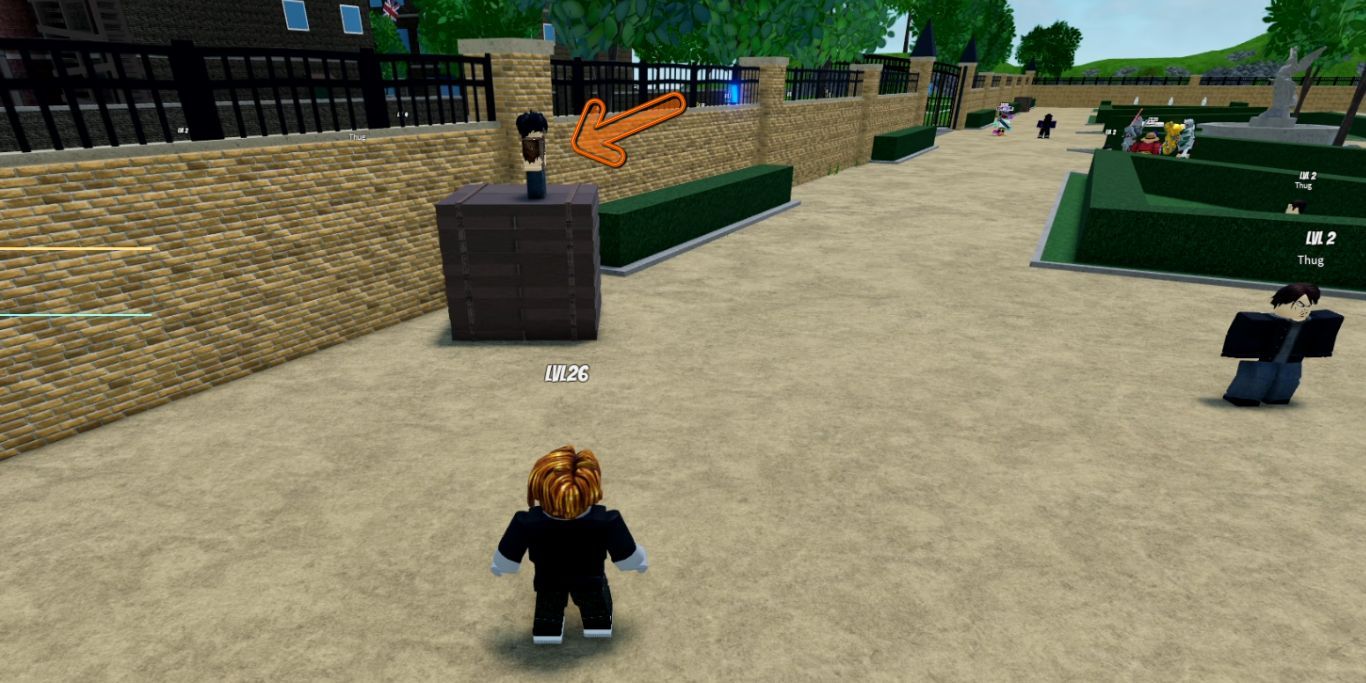Roblox World Of Stands location of the first boy in the mansion