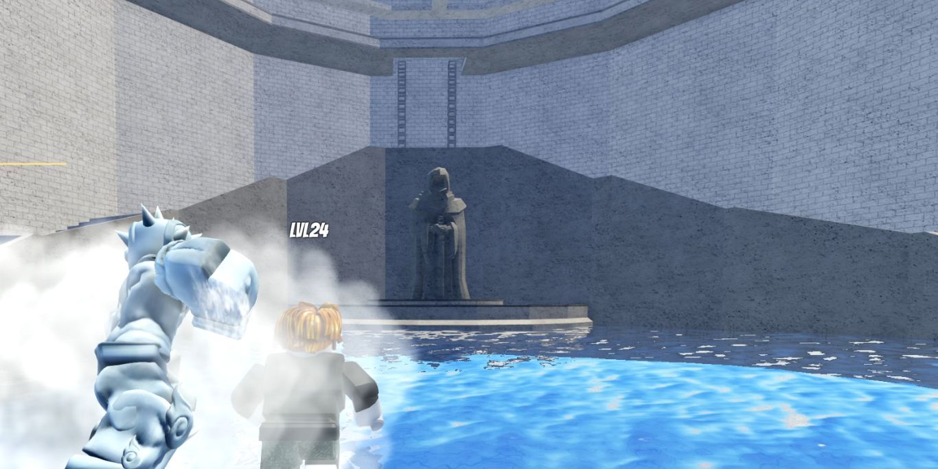 Roblox World Of Stands Room With Statue In Middle