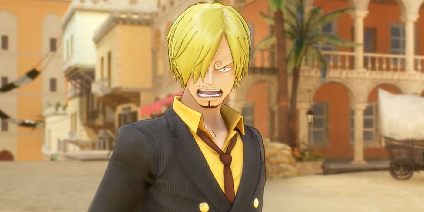 Sanji angry in One Piece Odyssey