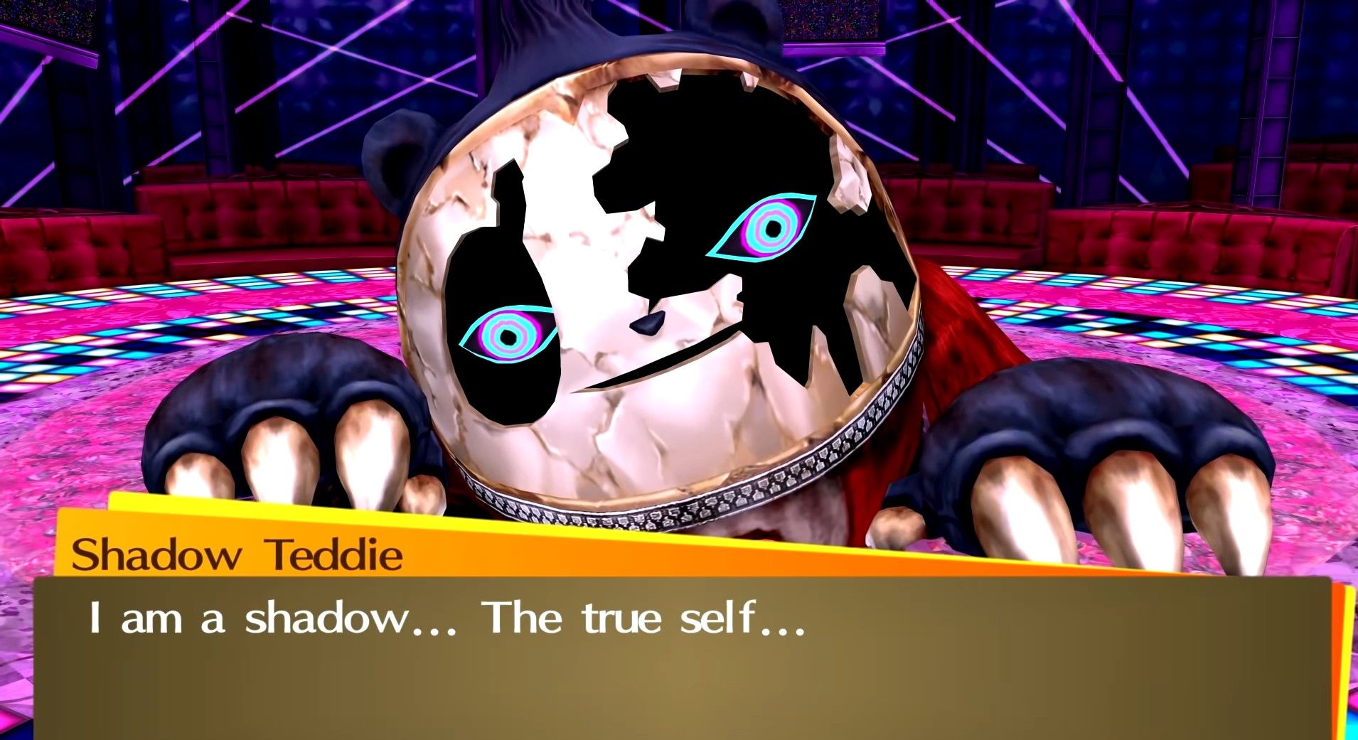 shadow teddie just before you fight him in persona 4 golden