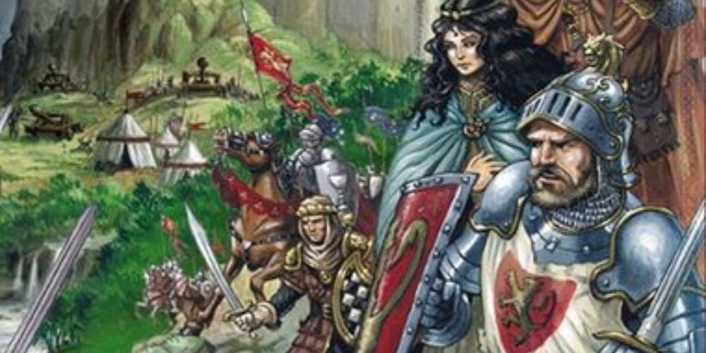 Knights from the cover of Shadows Over Camelot