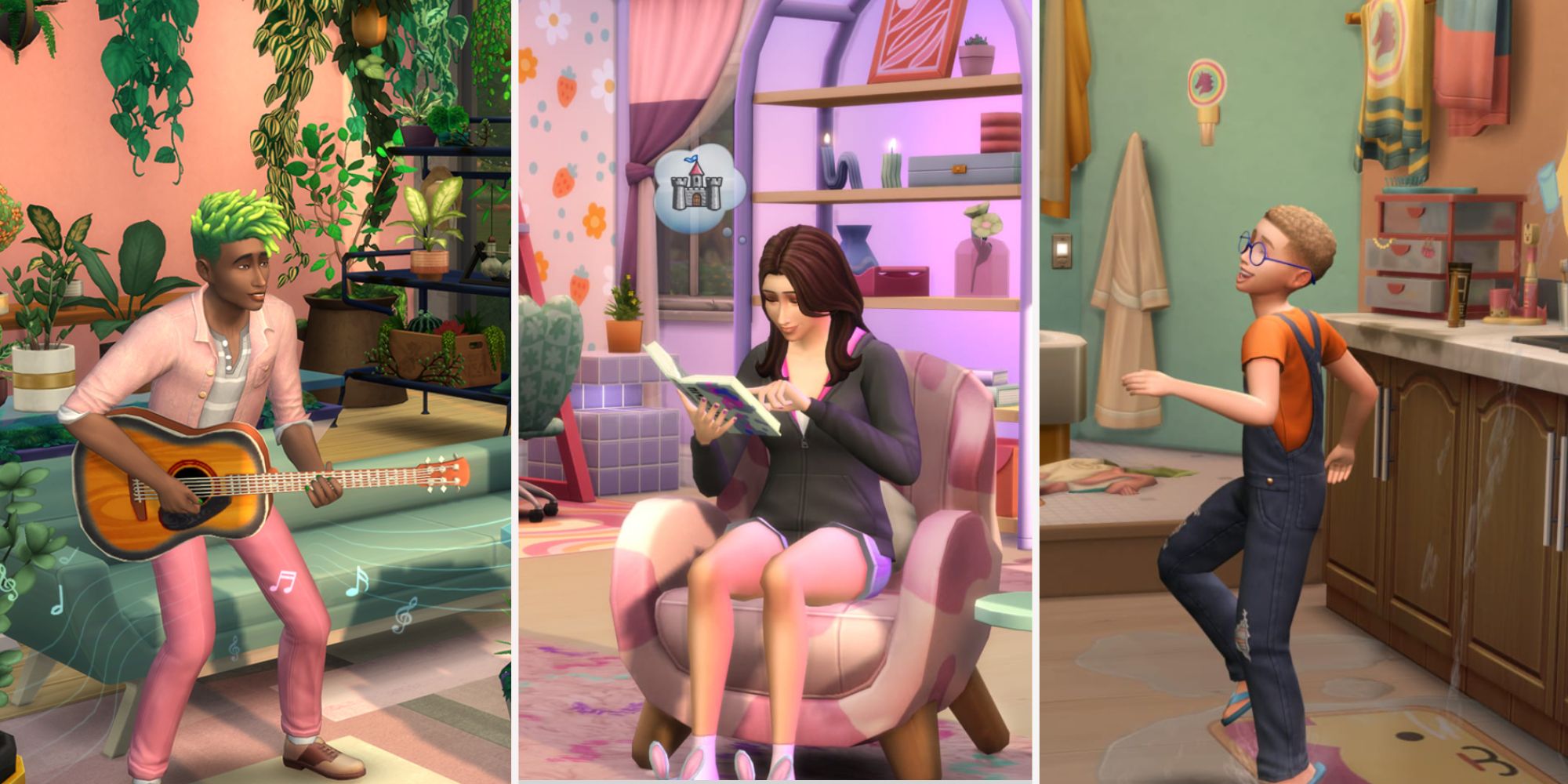 Sims 4 Kits Header Blooming Rooms Pastel Pop and Bathroom Clutter