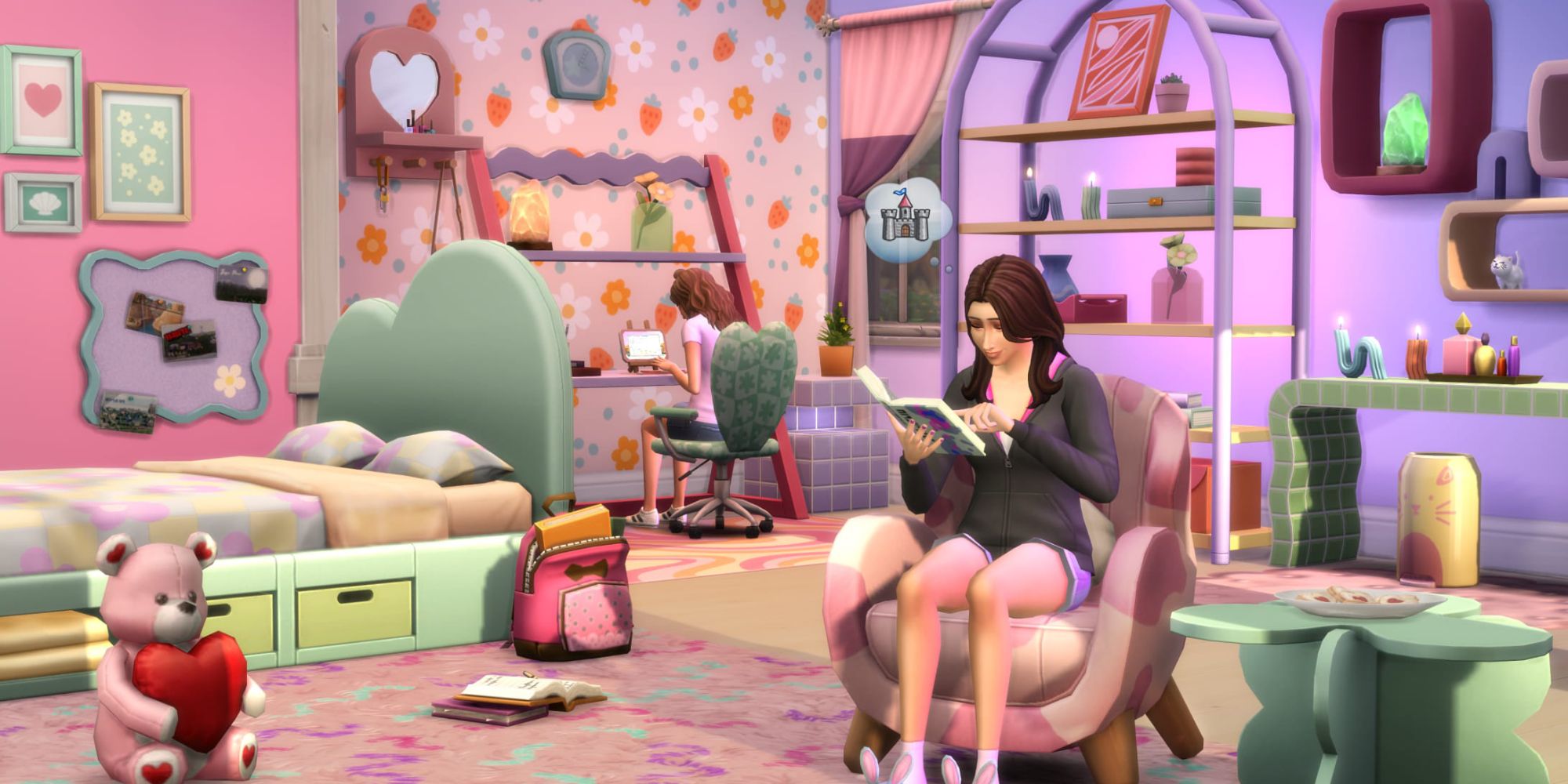 Die Sims 4: Pastell-Pop-Teenager-Schlafzimmer