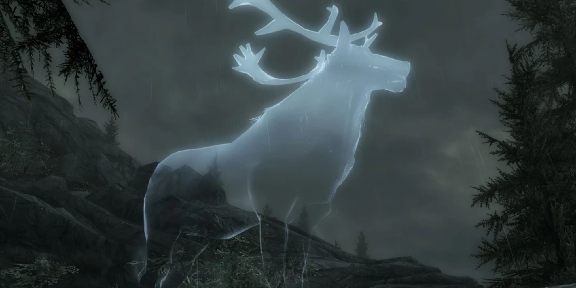 Skyrim - Daedric Prince Hircine Aspect - White Stag 