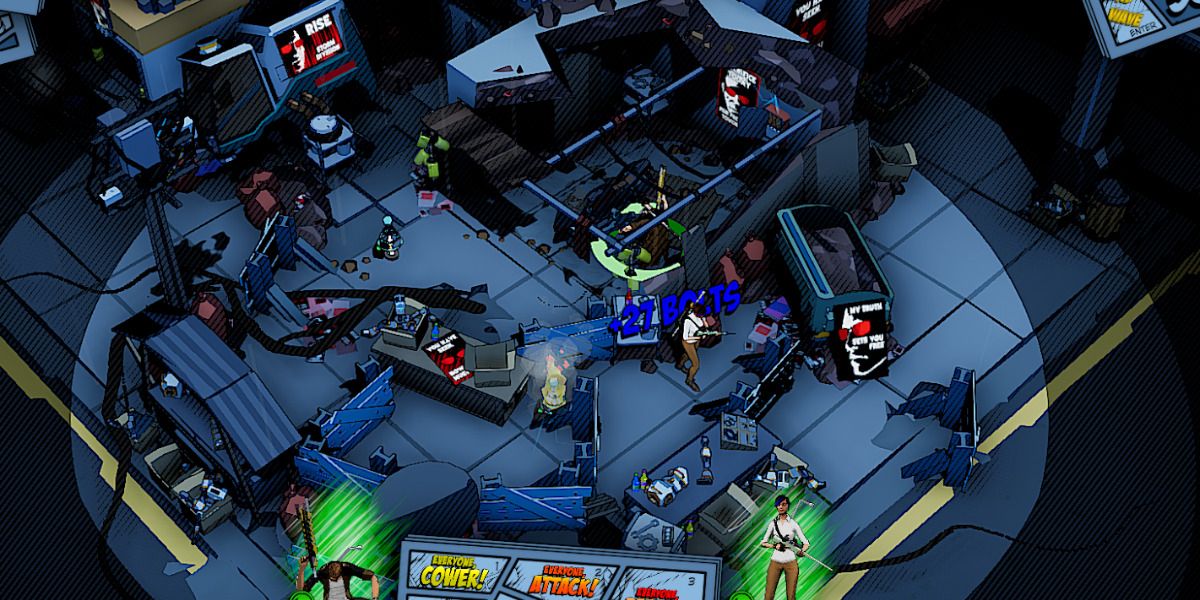 Space Raiders In Space Battle Scene With Characters Using Sniper Rifles