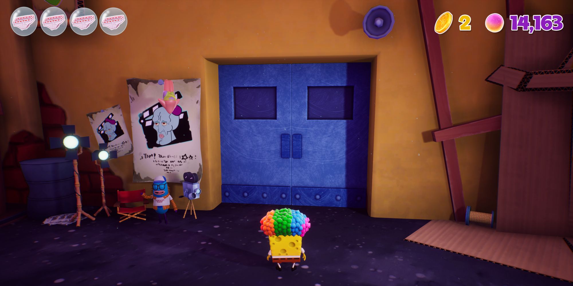 SpongeBob Cosmic Shake Screenshot Of Big Blue Door