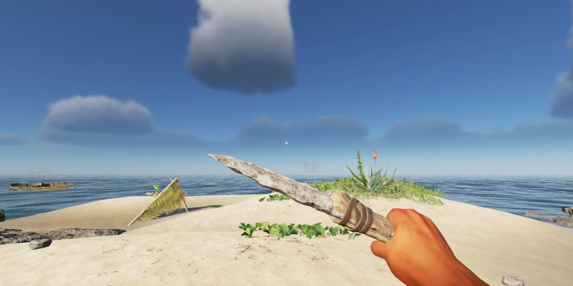 Stranded Deep - Knife in hand at the beach