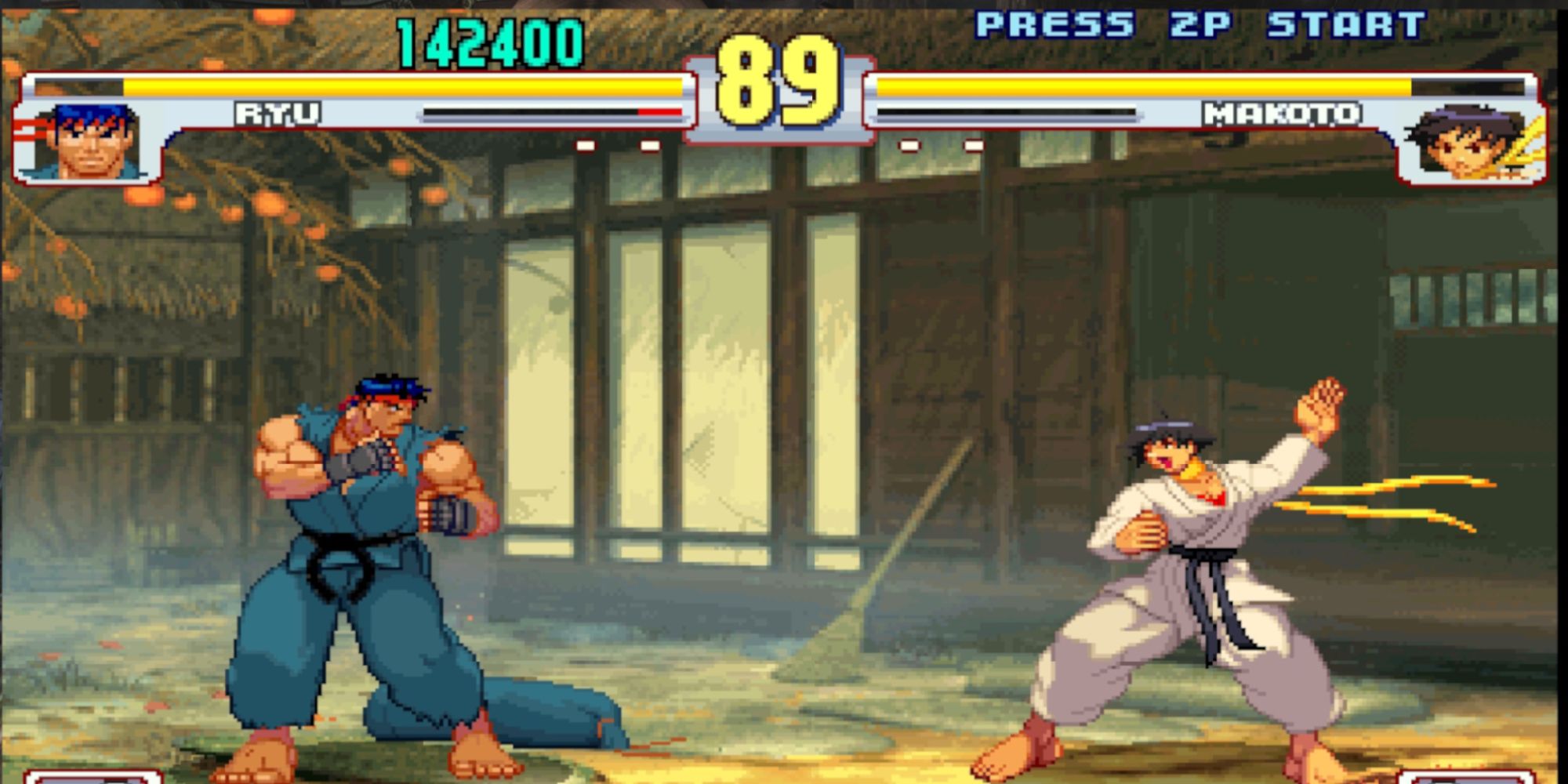 Street Fighter III 3rd Strike Ryu vs Makoto