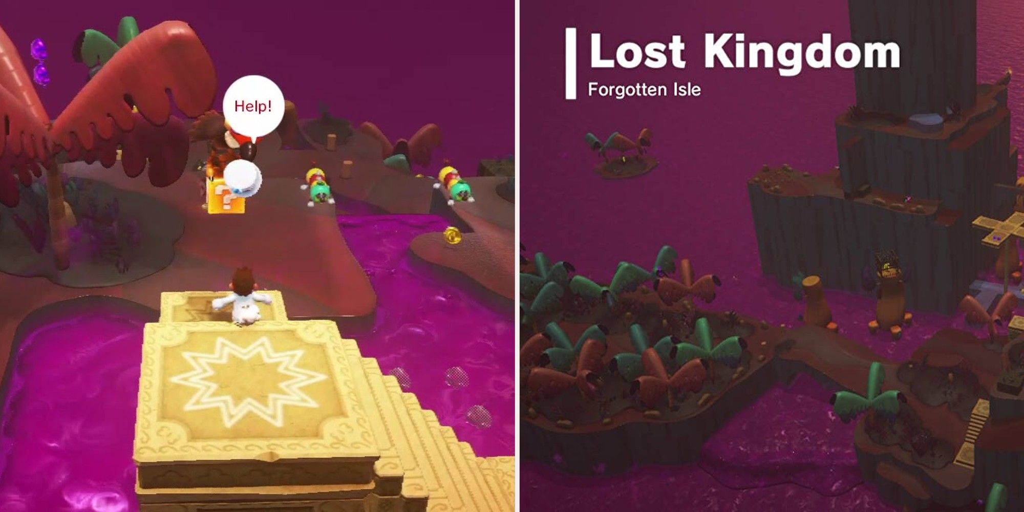 Super Mario Odyssey - The Lost Kingdom - Defeating Klepto and the map