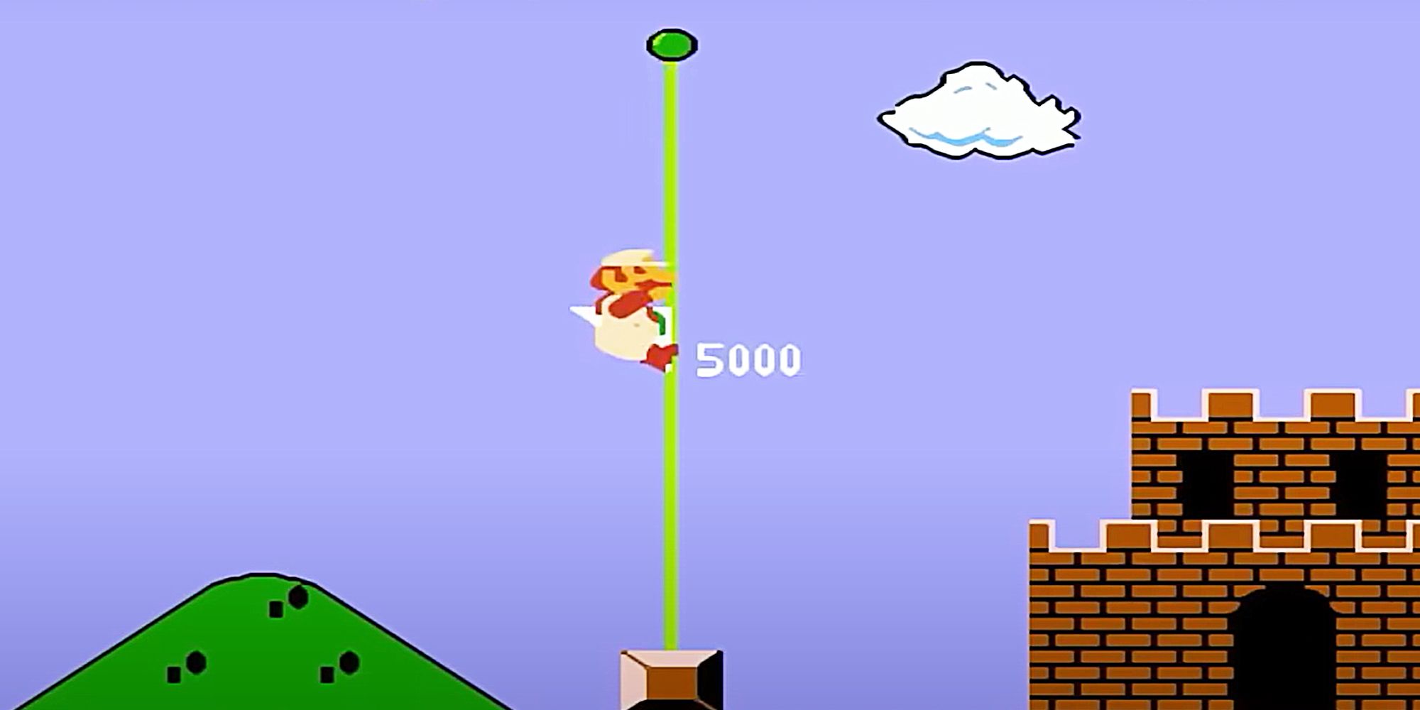 Mario vs deals flagpole