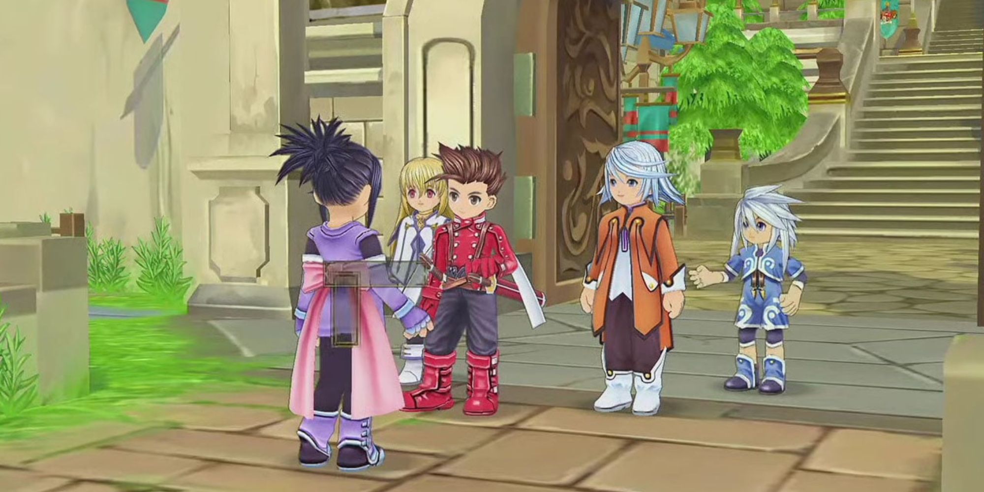 Tales of Symphonia party members in a conversation