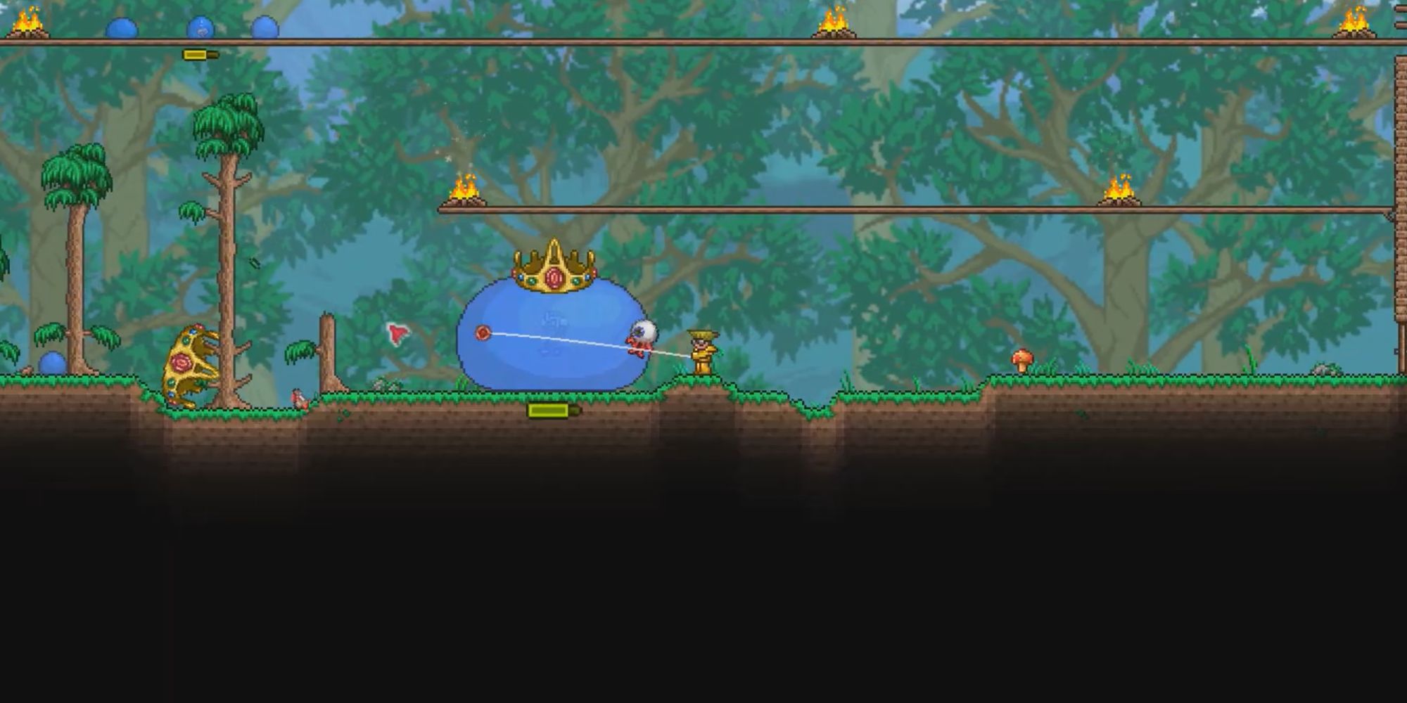 Terraria Boss Fight with King Slime