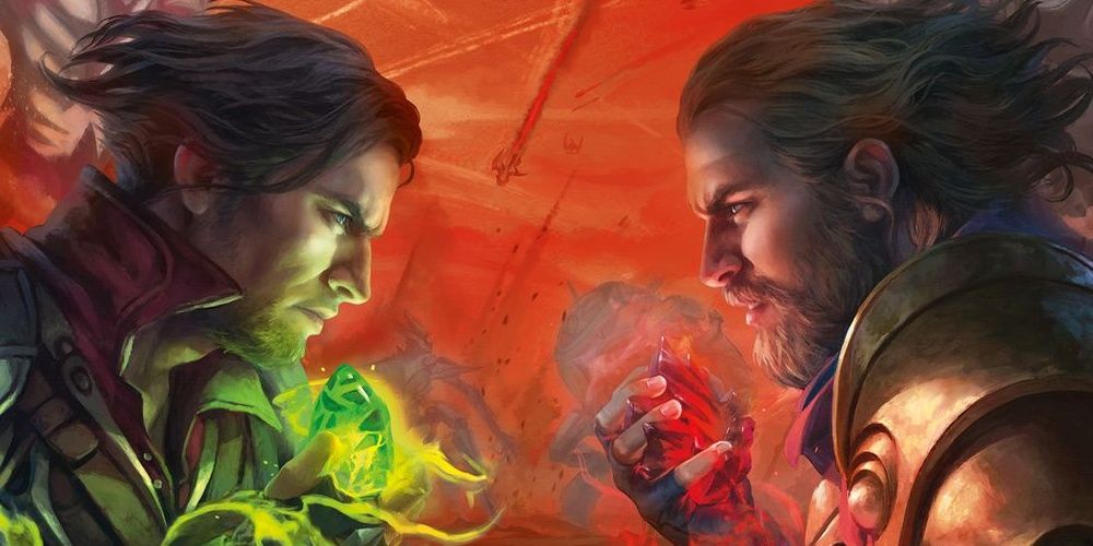 Urza and Mishra stand off with magic in the MTG TCG
