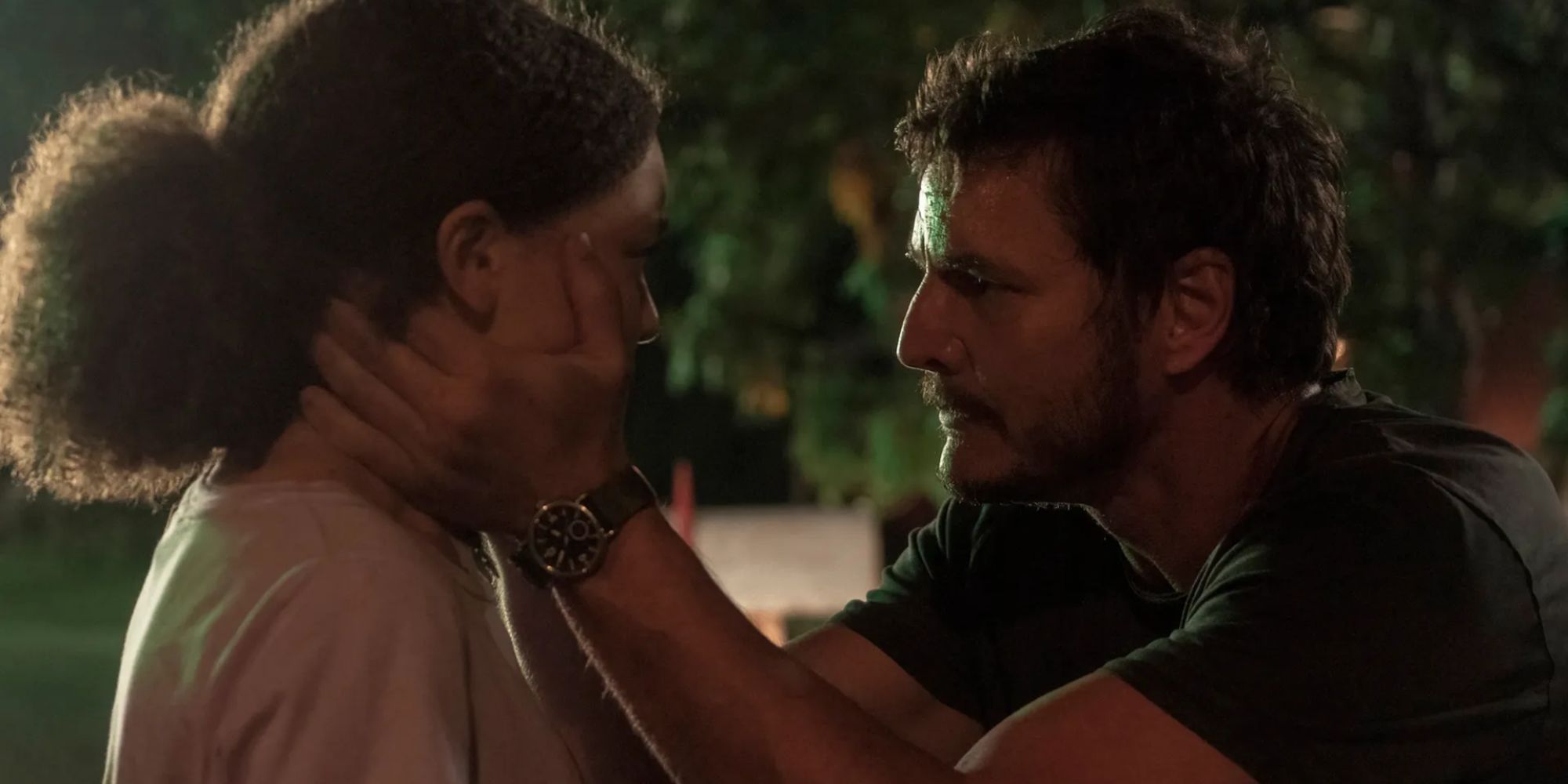 The Last Of Us' Joel comforts his daughter, Sarah.