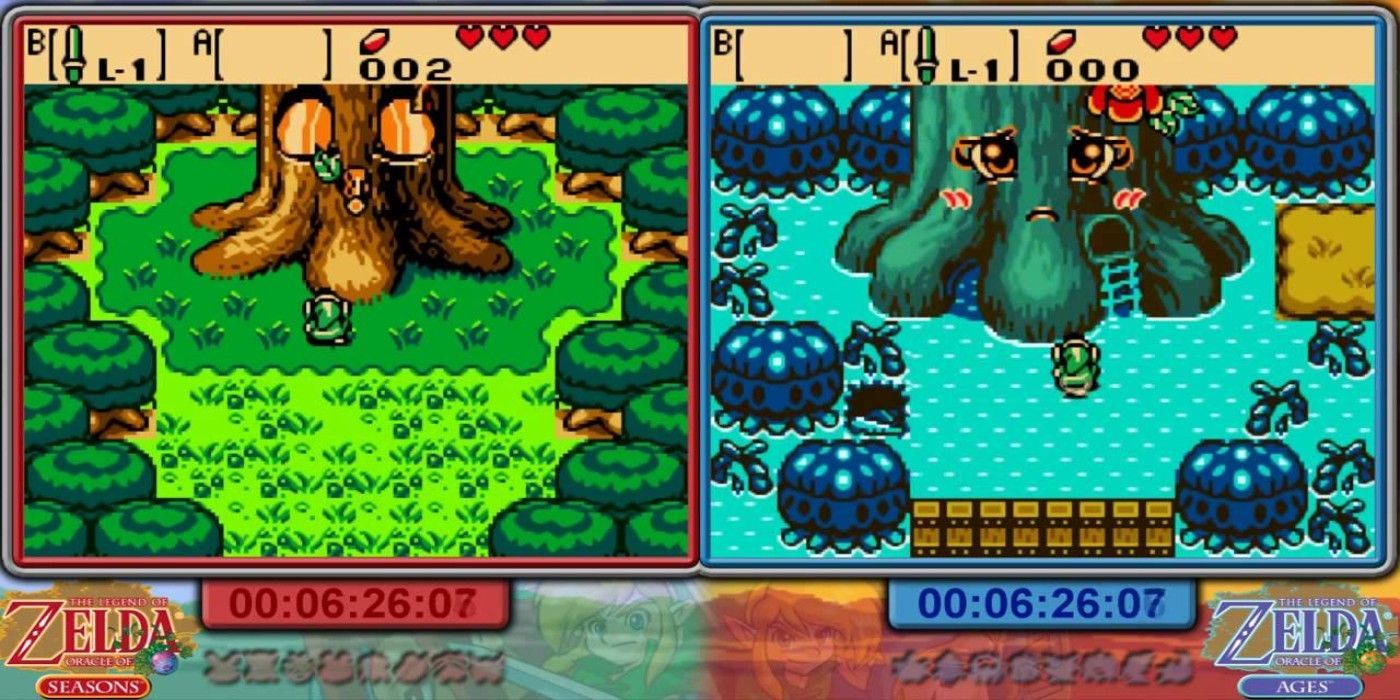 The Legend of Zelda Oracle of Seasons and Oracle of Ages comparison