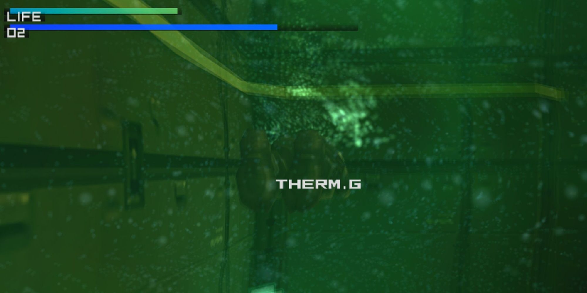 The secret thermal goggles in the pool at the start of Metal Gear Solid 2.