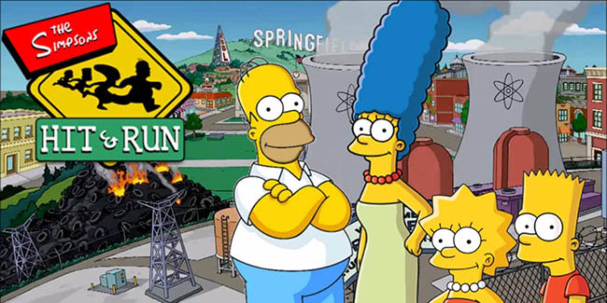 The Simpsons Hit and Run Homer Marge Lisa and Bart