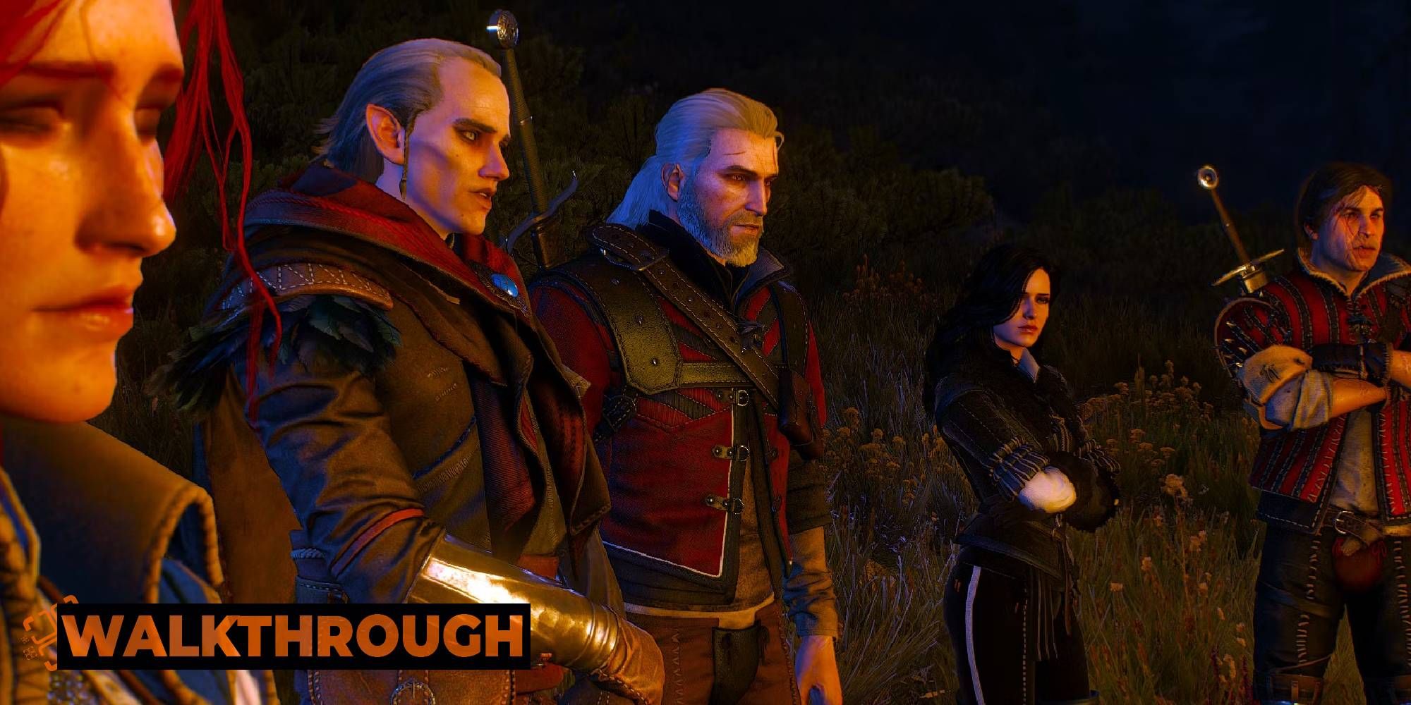 The Witcher 3 Geralt Mourns Campfire