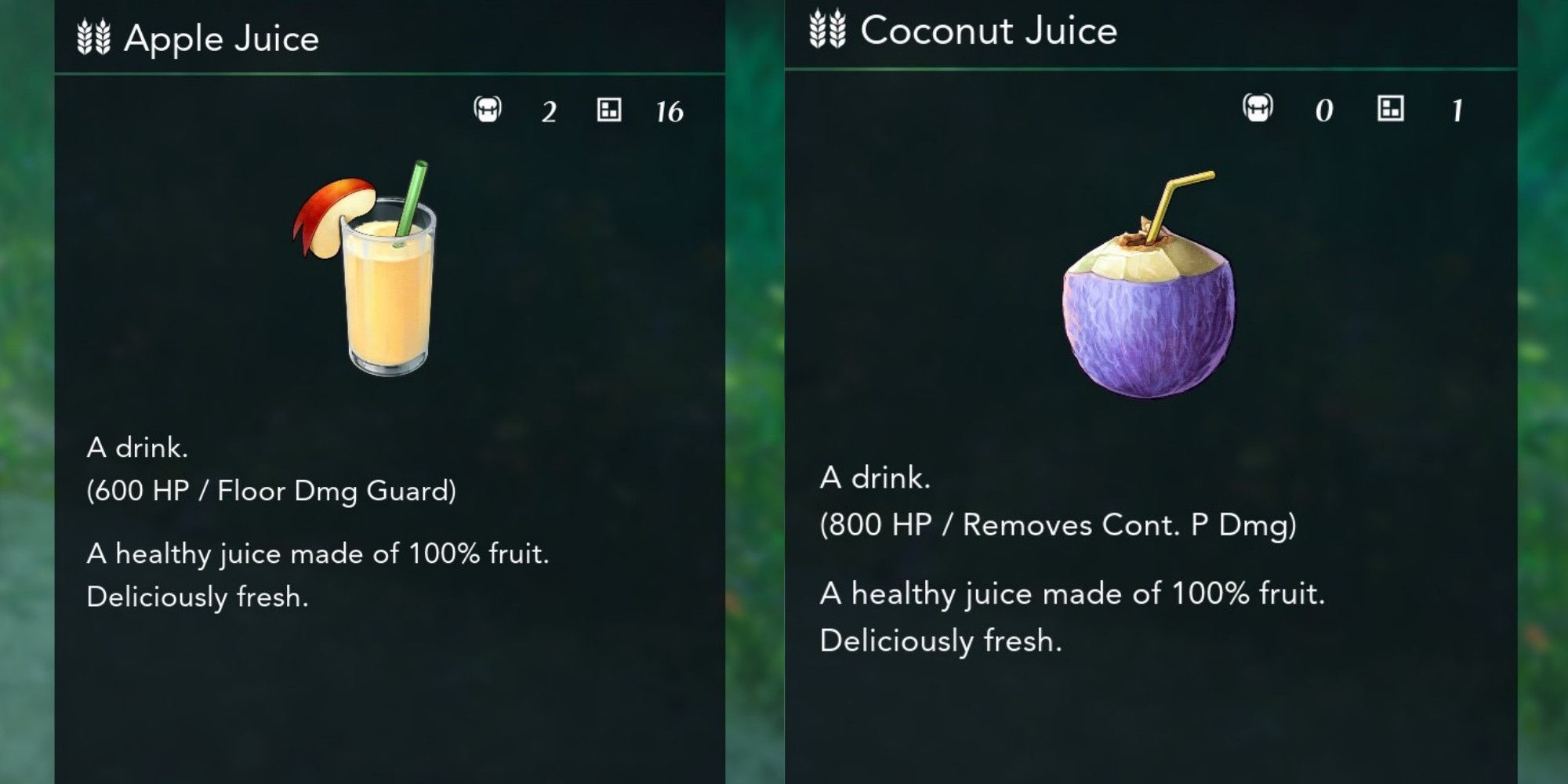 Harvestella - Apple Juice And Coconut Juice