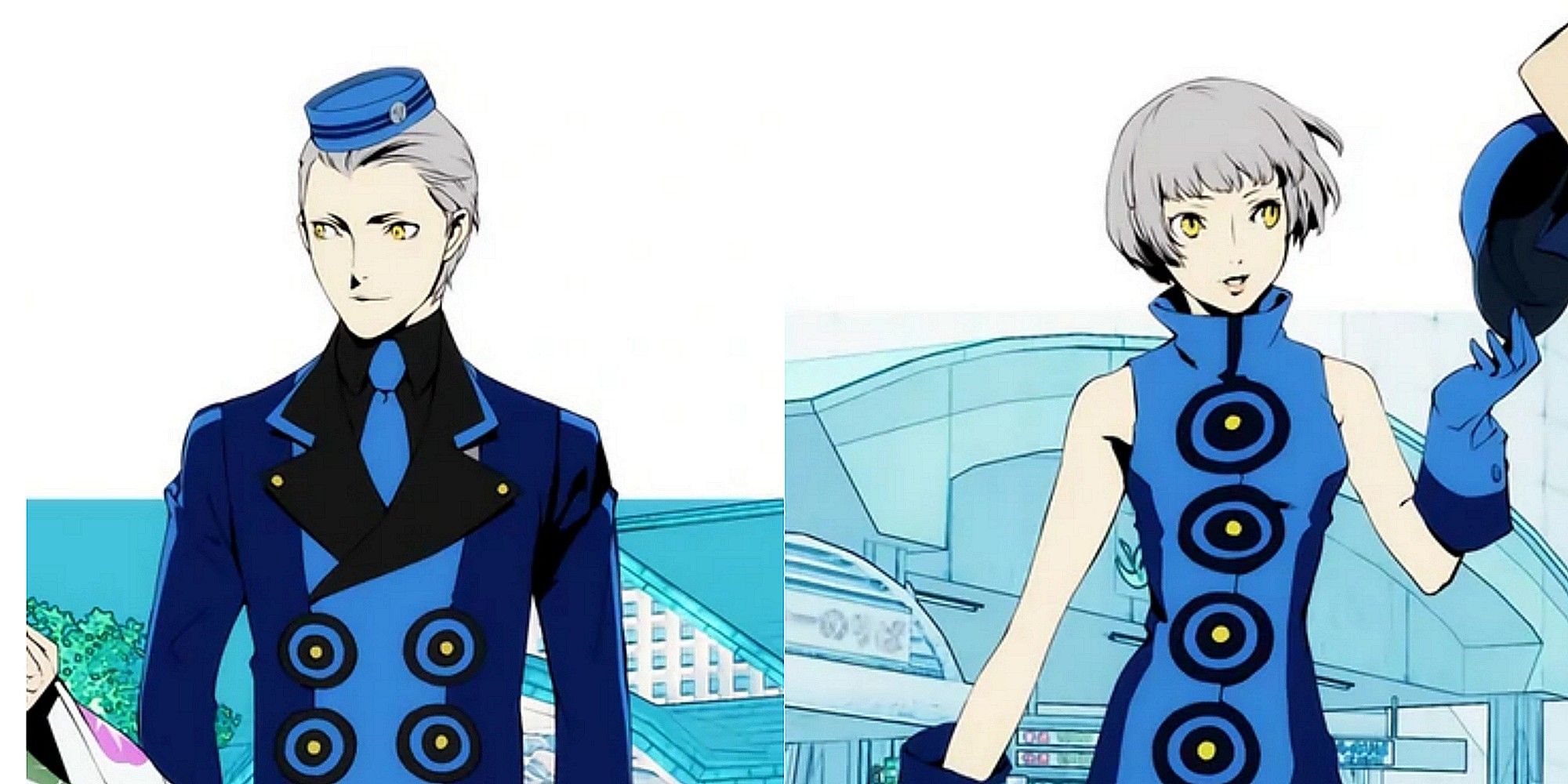 theodore and elizabther from the dvd covers for persona 3 portable