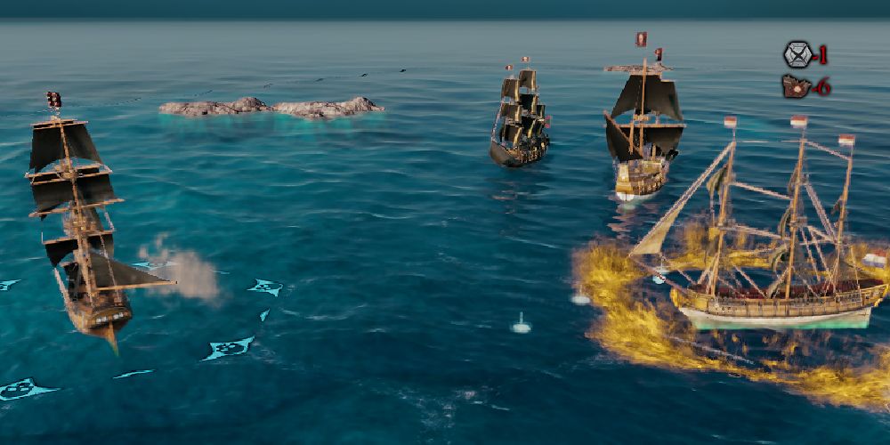 a battle between pirates and dutch warships