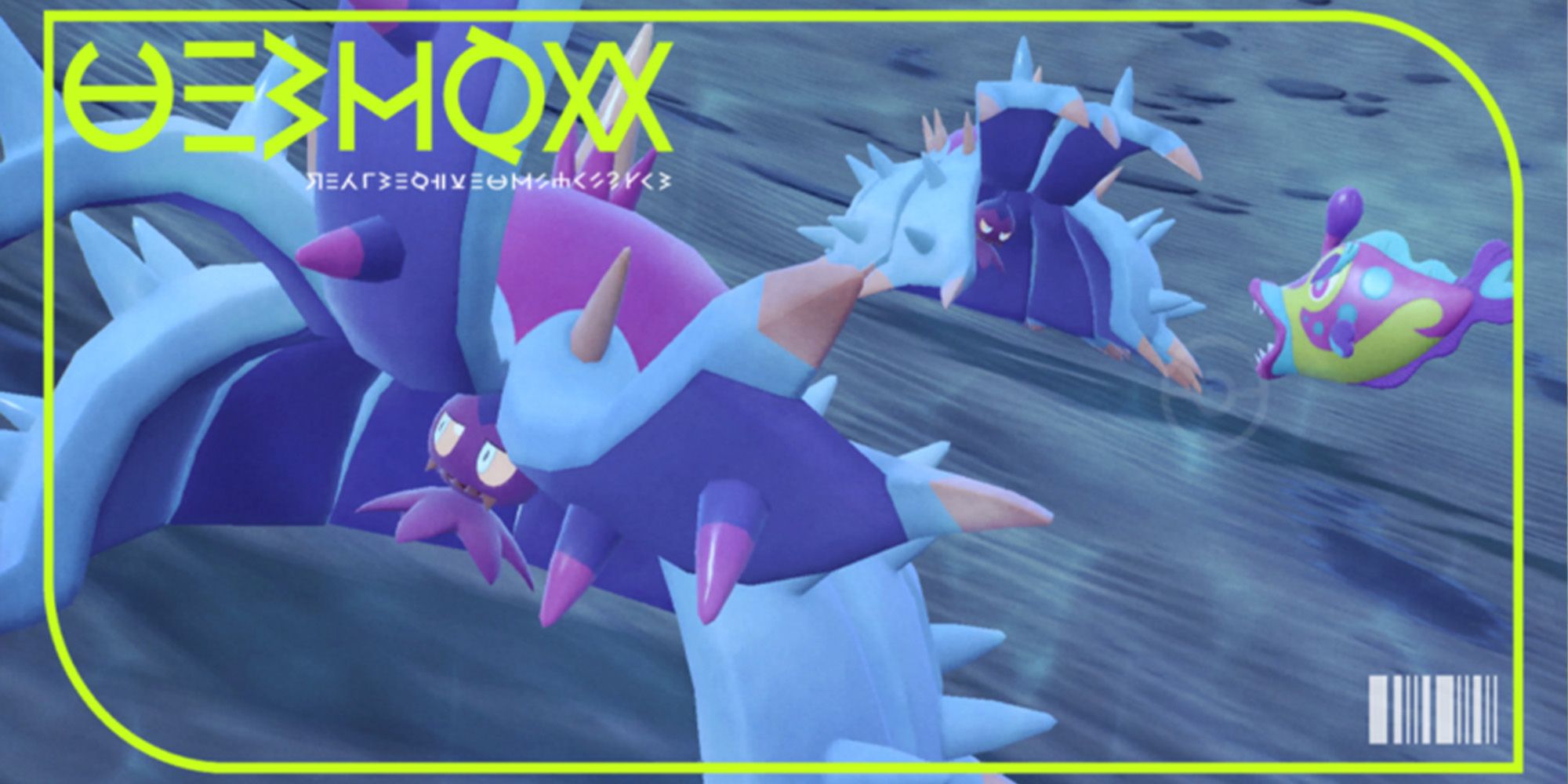 A pair of Toxapex in its Pokemon Scarlet & Violet Pokedex image