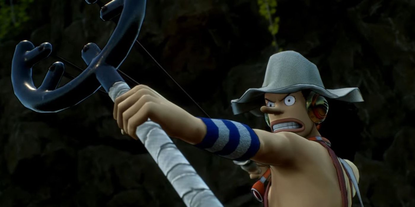 Usopp takes aim in One Piece Odyssey