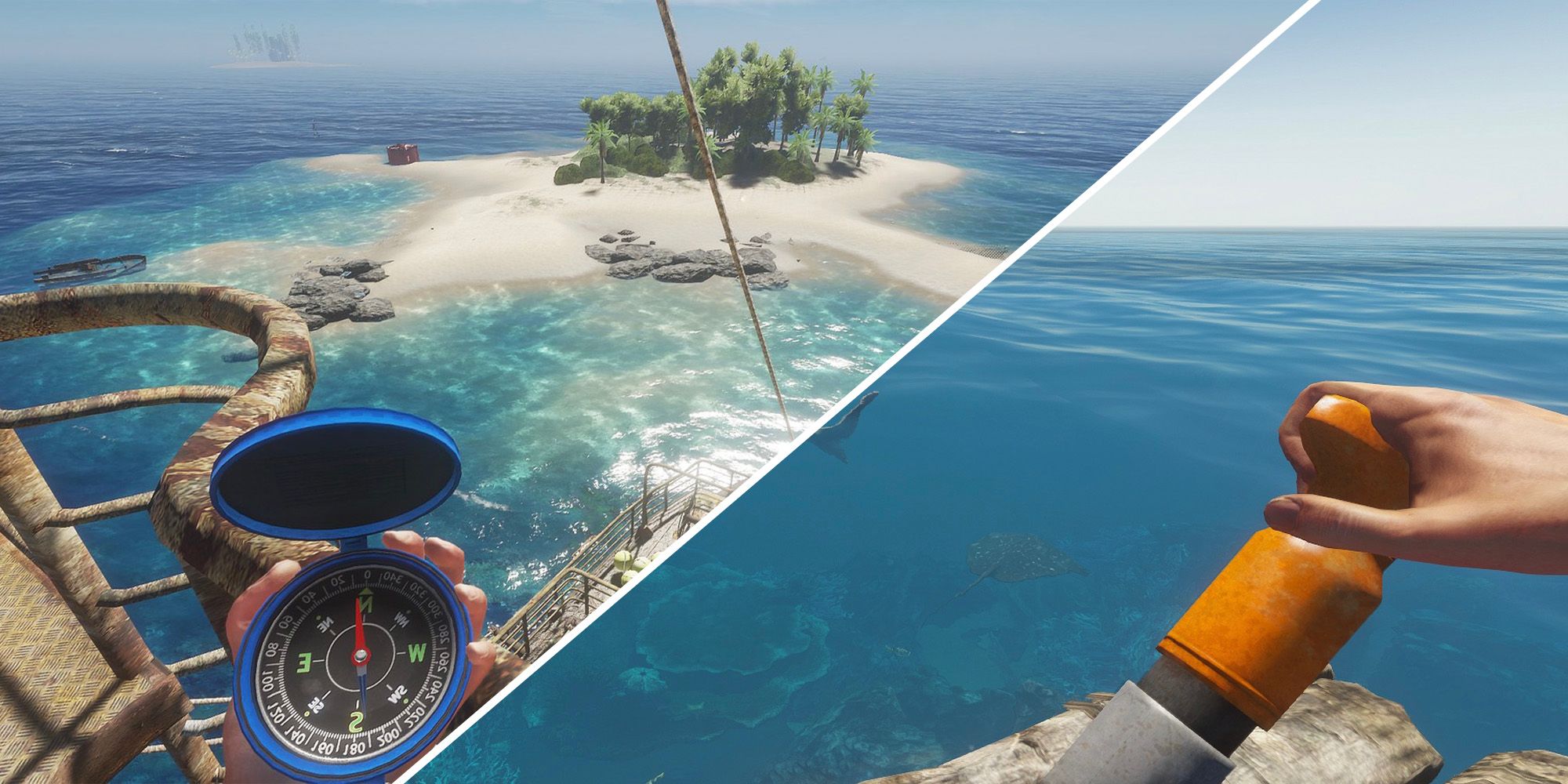 vantage point over deserted island in stranded deep featured