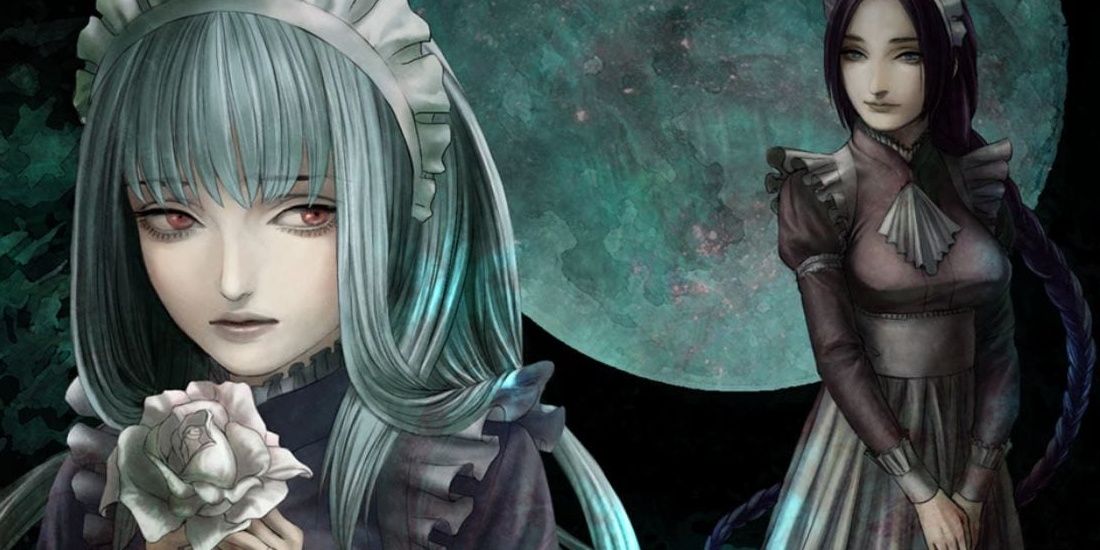 The House Of Fata Morgana Two Young Women Maids With A White Rose Visual Novel