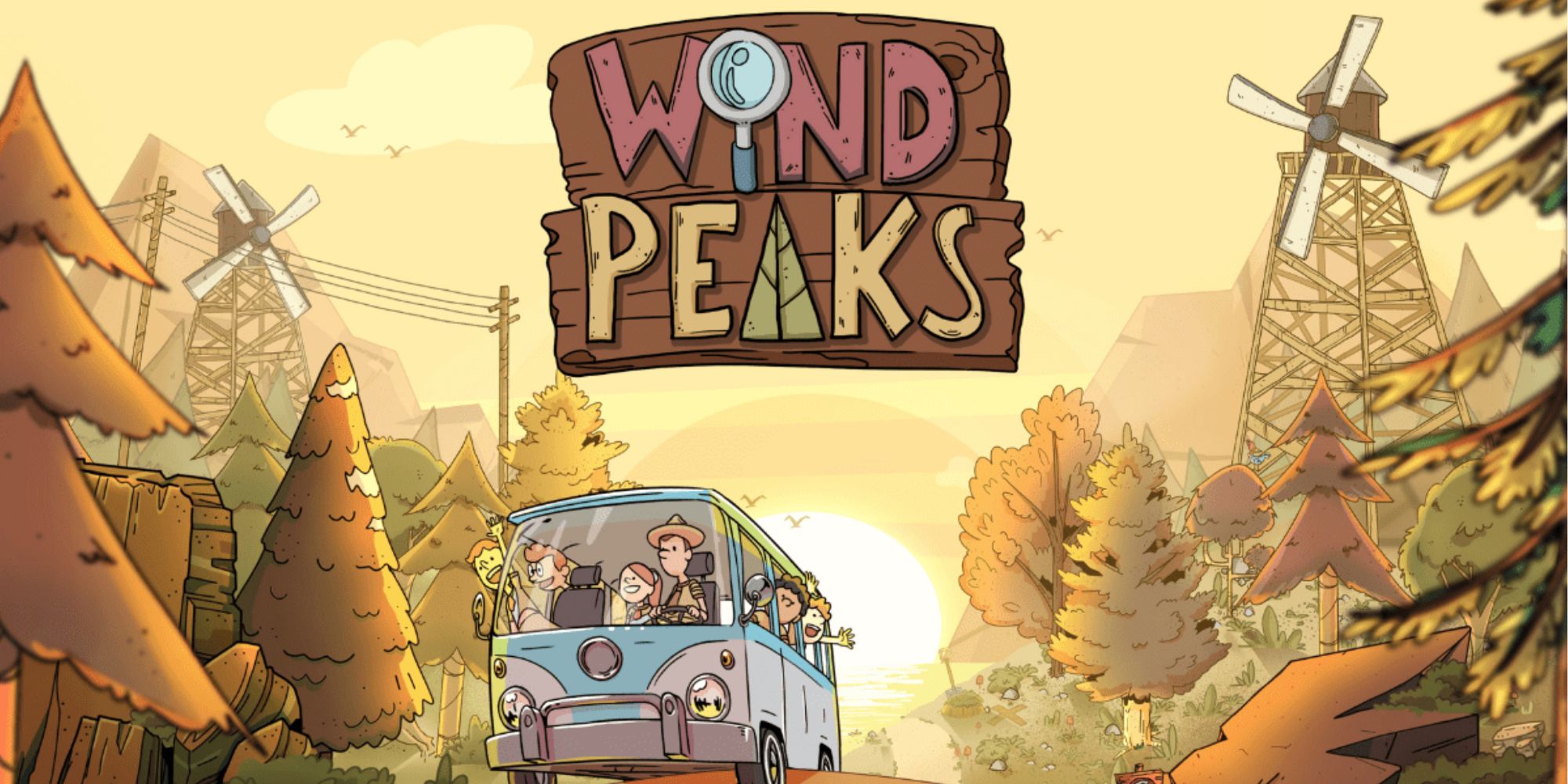 Wind Peaks Cover Image Van Of Campers Driving Through Wood