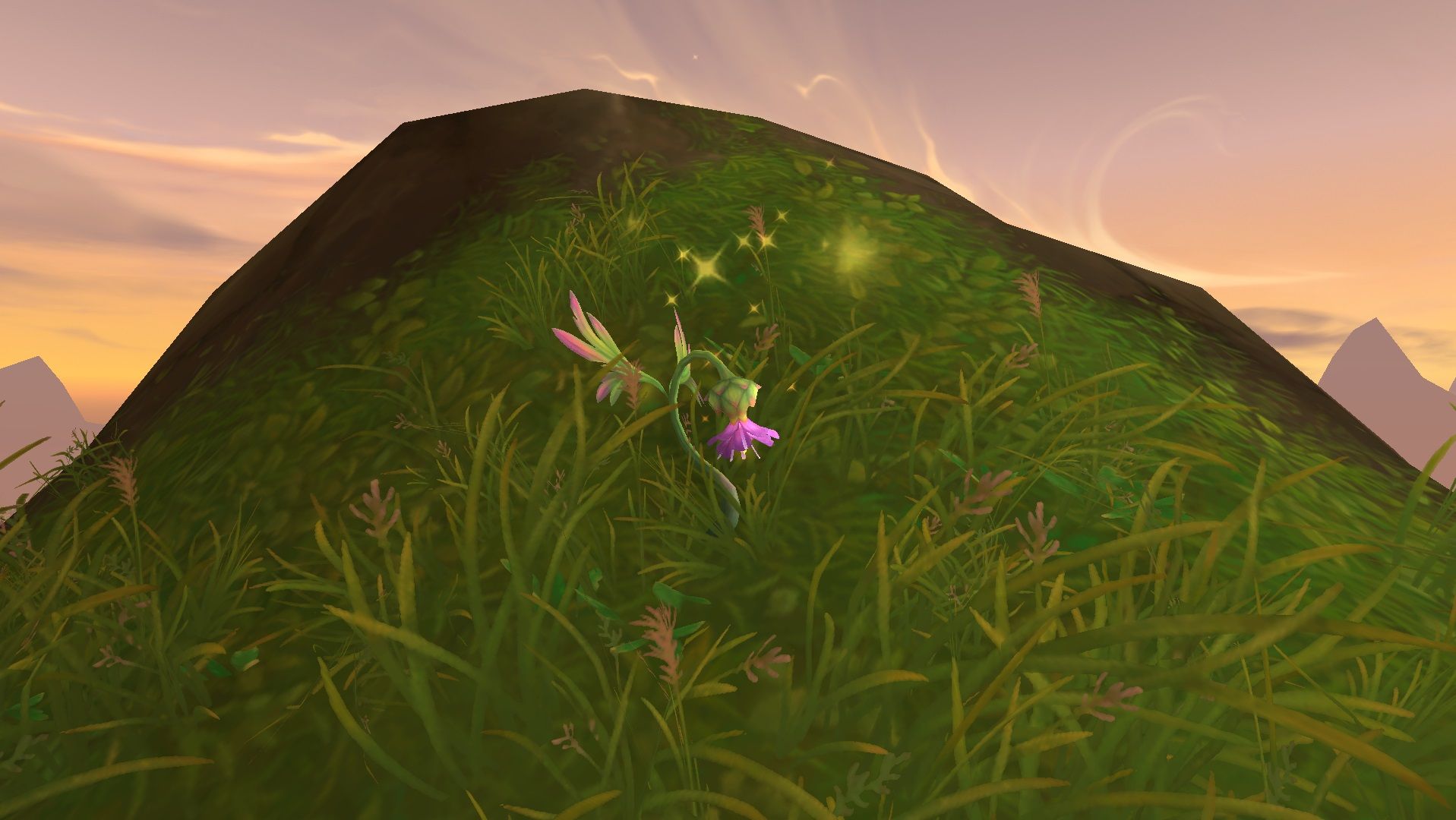 Finding a hochenblume in the Ohn'ahran Plains in World of Warcraft.