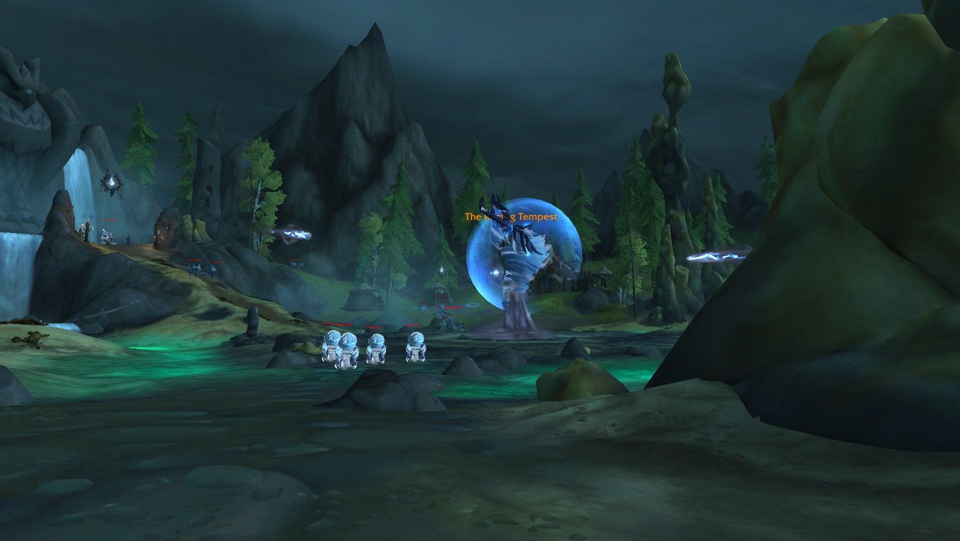 Бушующая буря, пока он неуязвим в World of Warcraft.