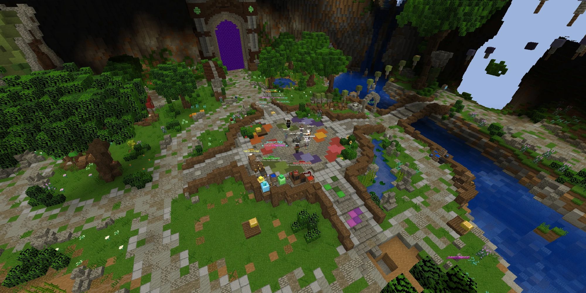 wynncraft lobby from above