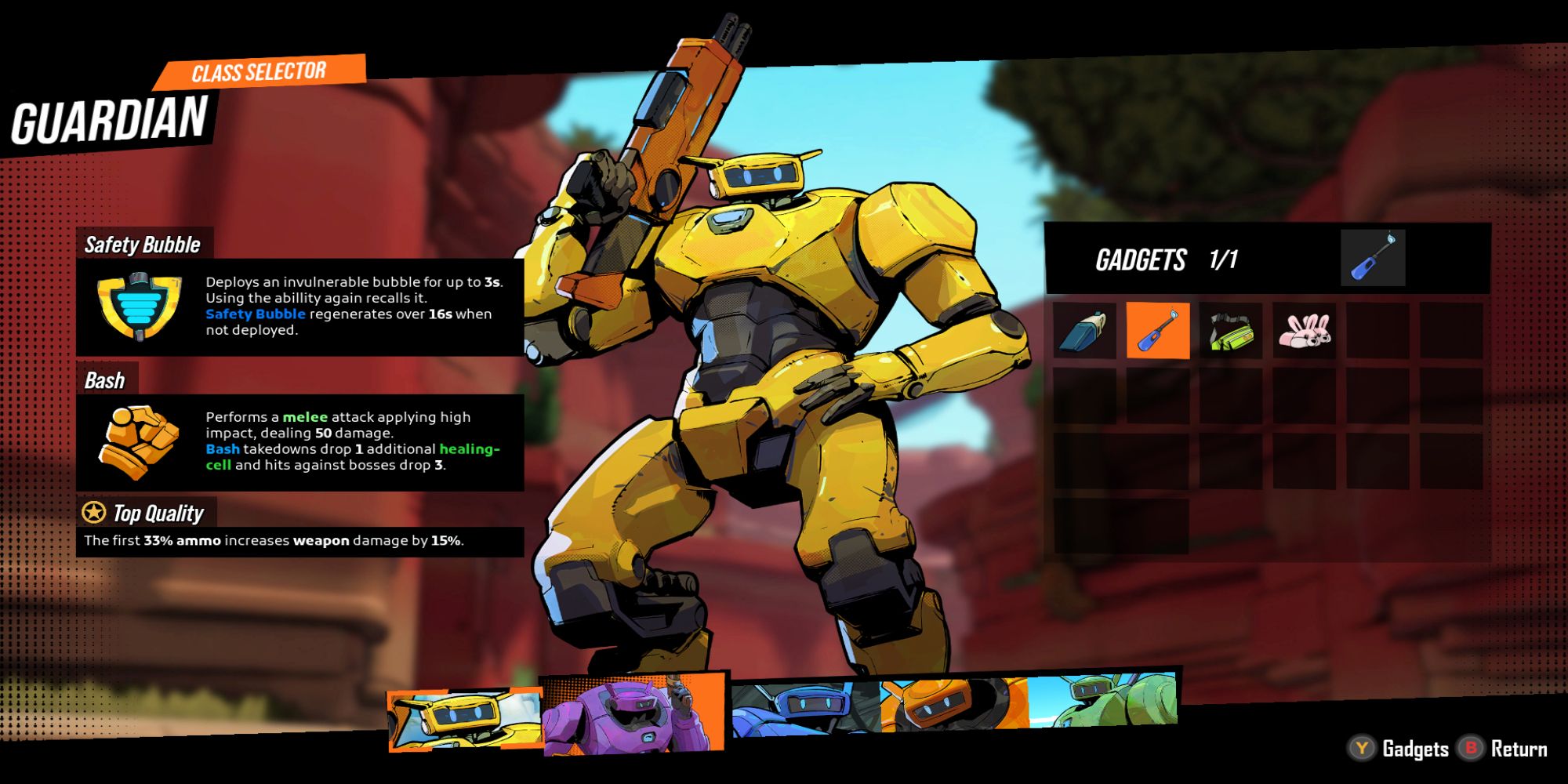 Every Class In Roboquest