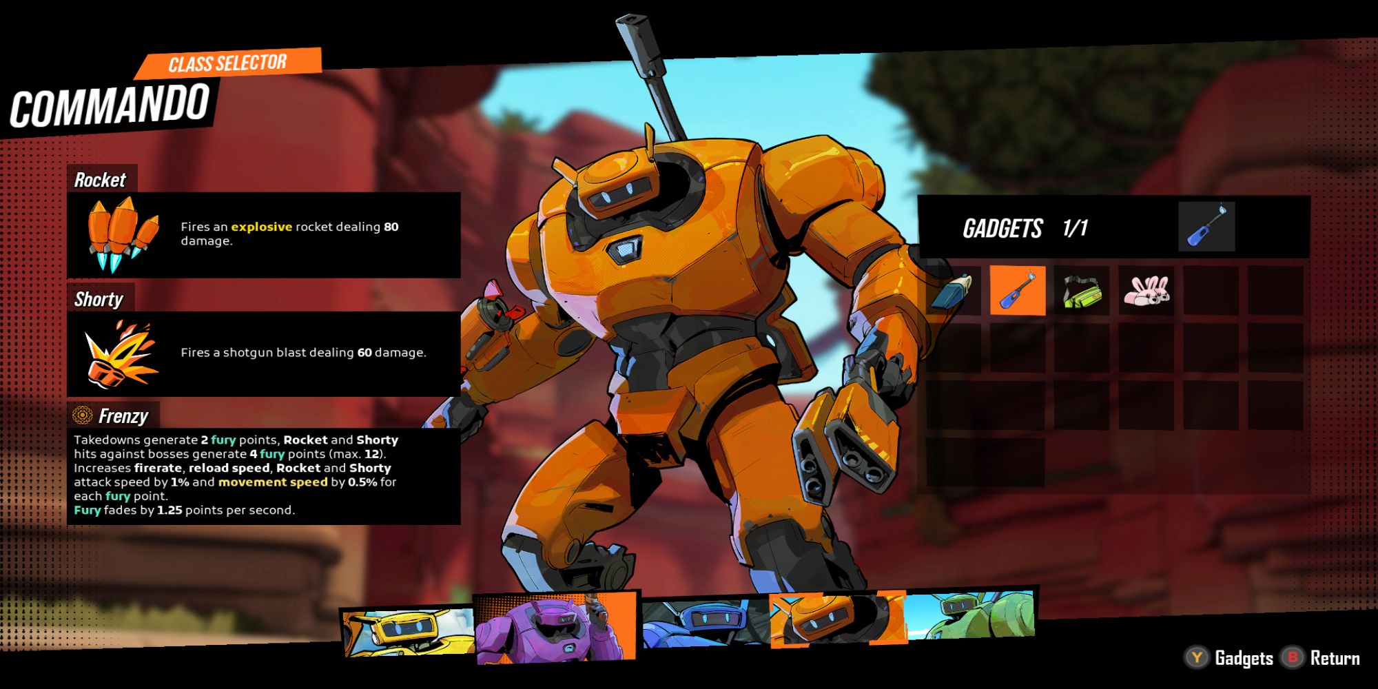 Every Class In Roboquest