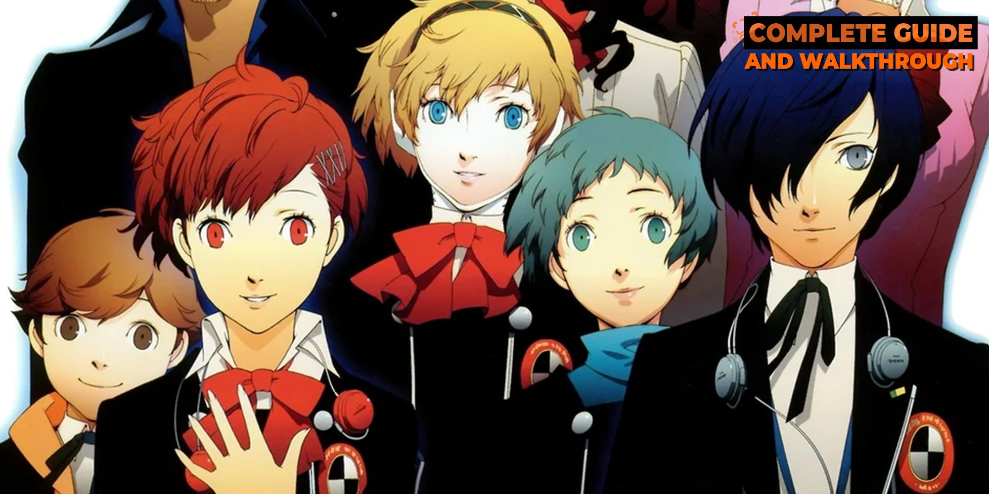 ken, the female protagonist, aigis, fuuka, and the male protagonist of persona 3 portable for our directory with the guide and walkthrough overlay