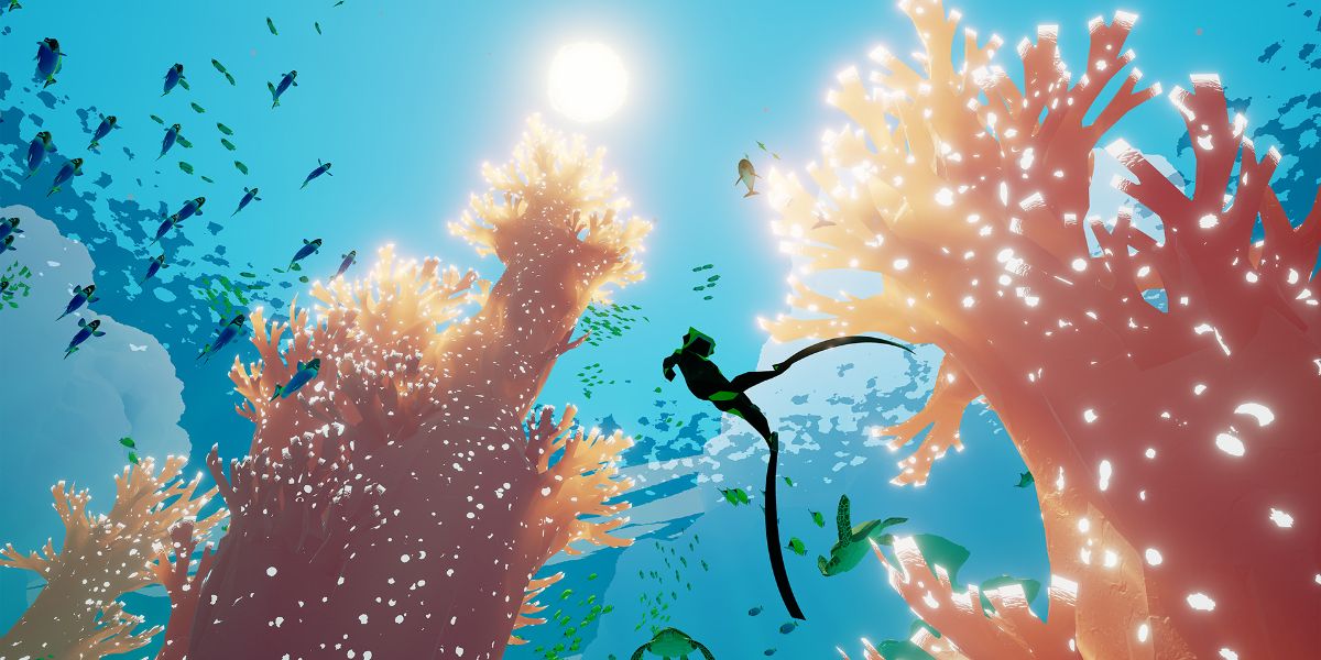 Abzu Screenshot of Diver approaching surface