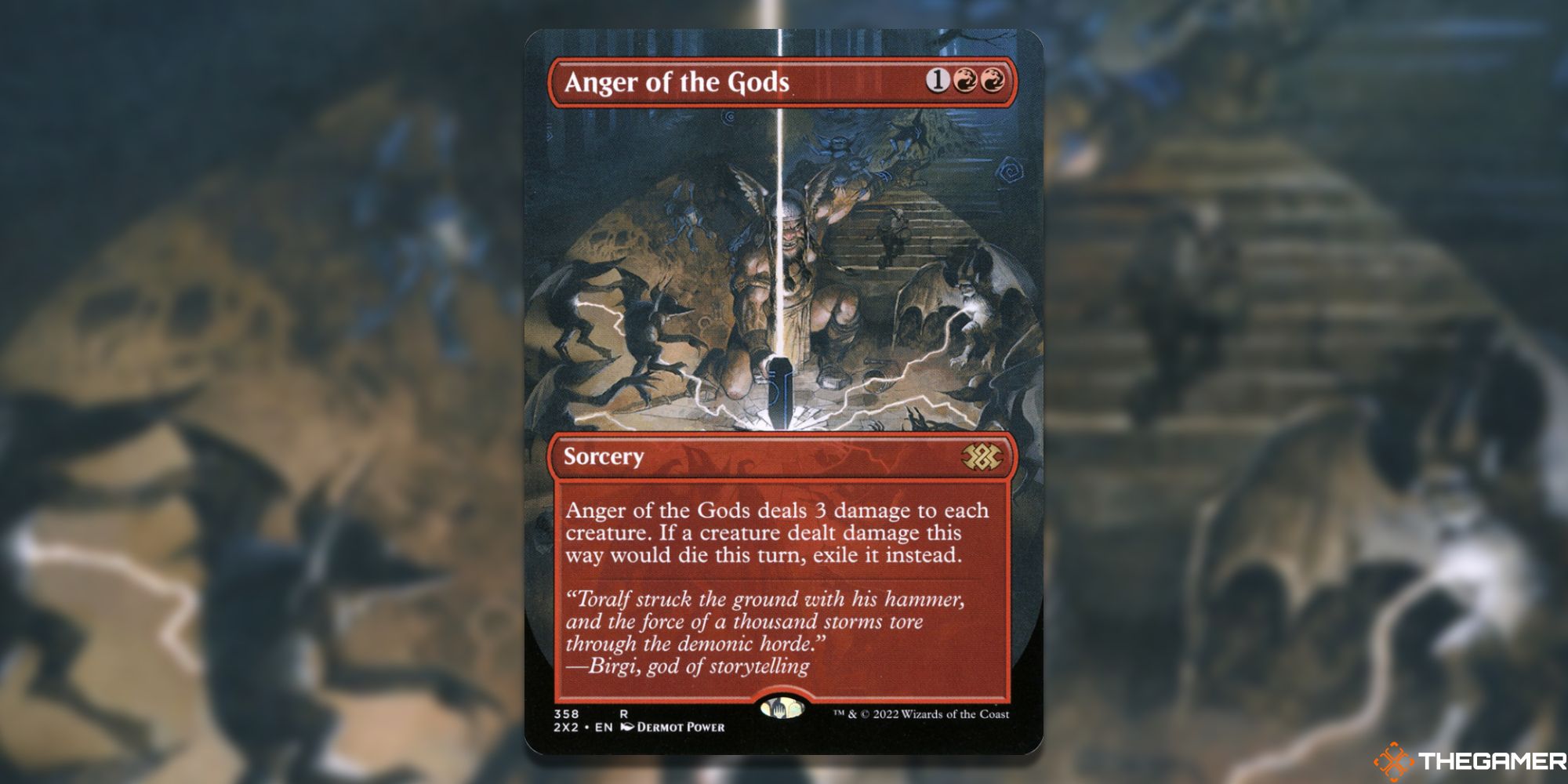 The card Anger Of The Gods from Magic: The Gathering.
