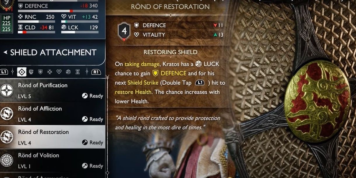 how to upgrade shield rond god of war ragnarok