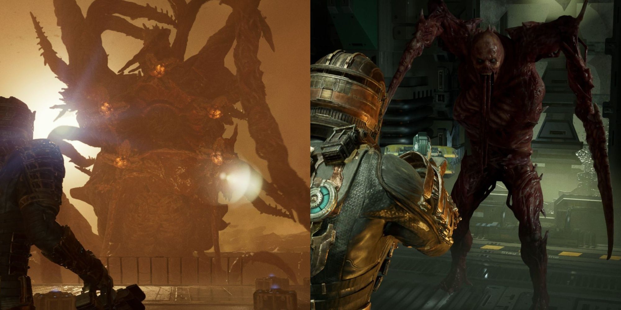 Both the Hive Mind and Hunter from the Dead Space remake.