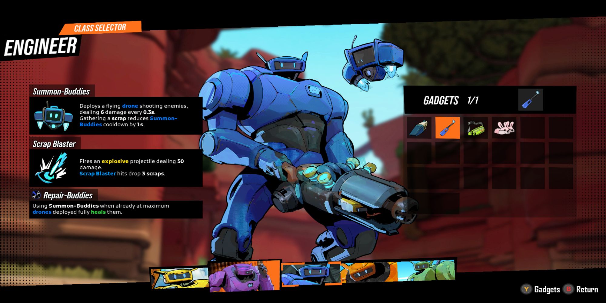 Every Class In Roboquest