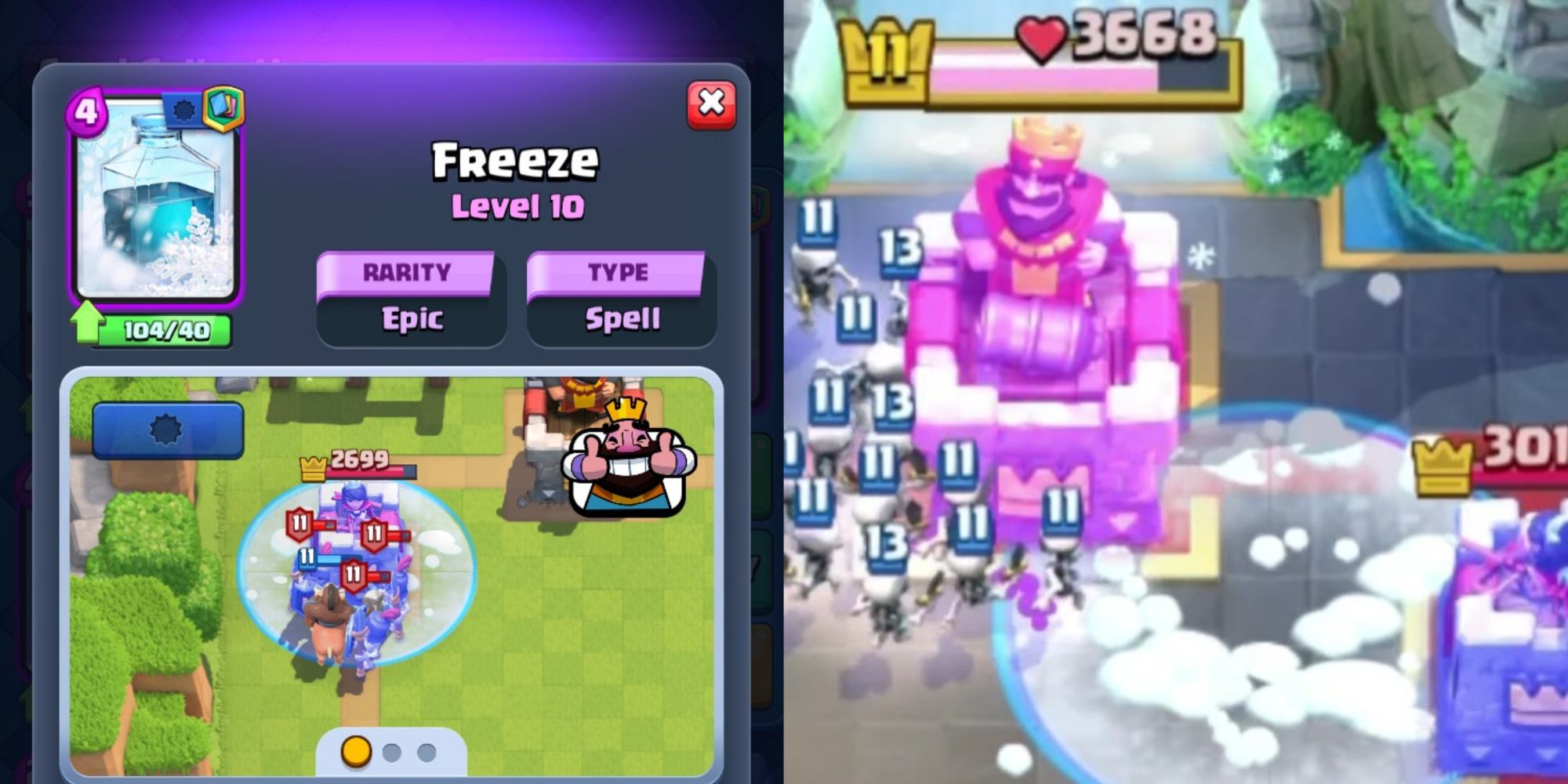Clash Royale Freeze Card