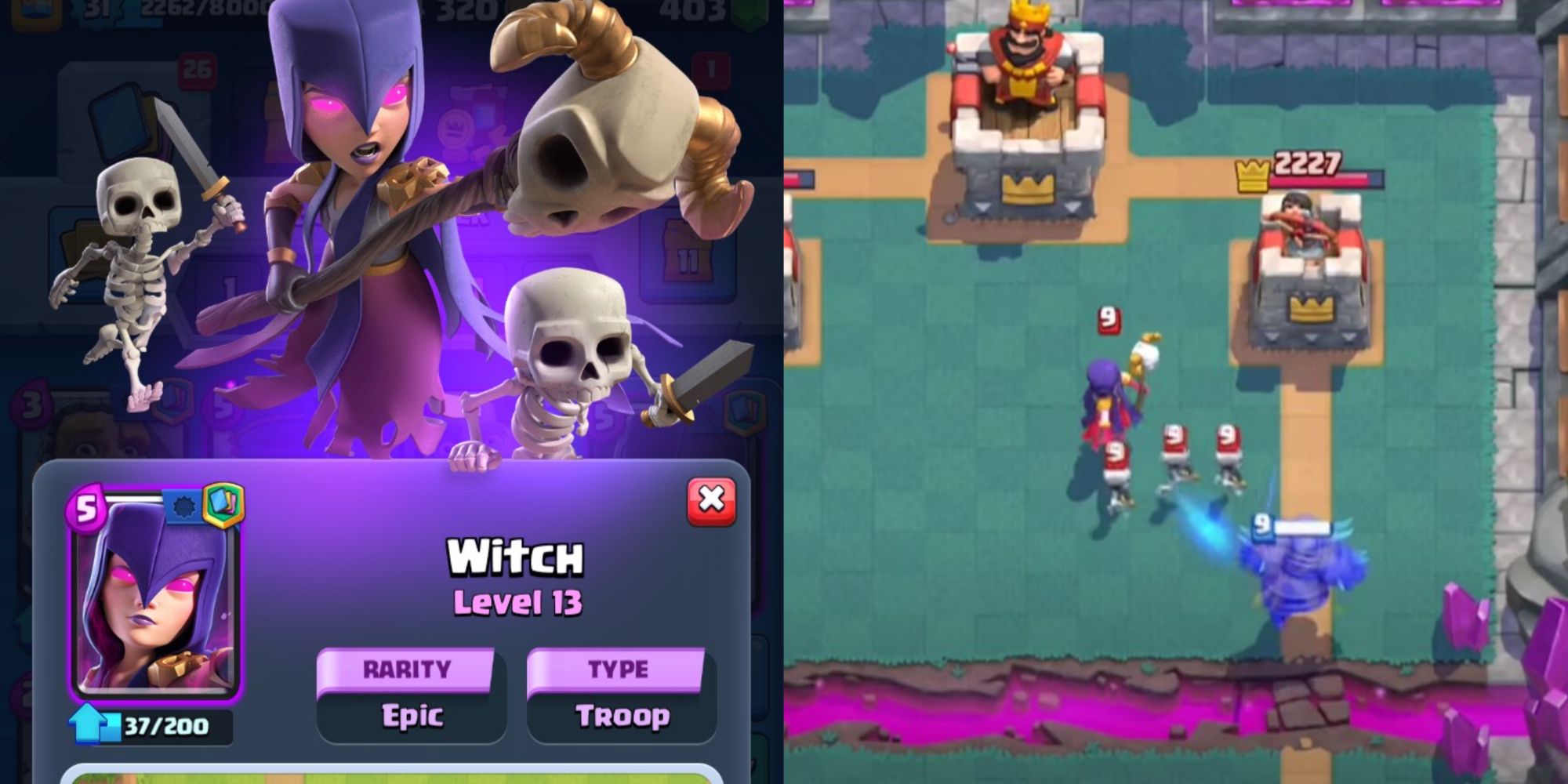 Clash Royale Witch Card