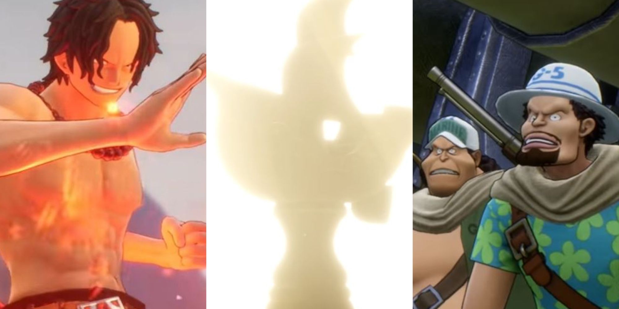 Ace, the Five Elders' model, and G5 Marines in One Piece Odyssey