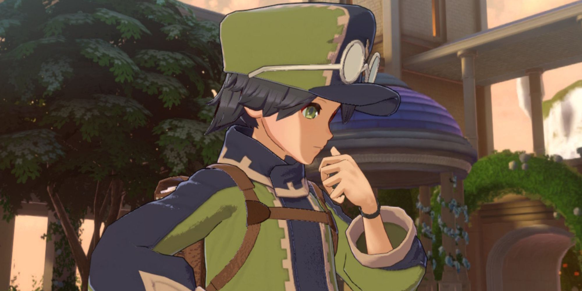 Fire Emblem Engage a young man with glasses on his cap