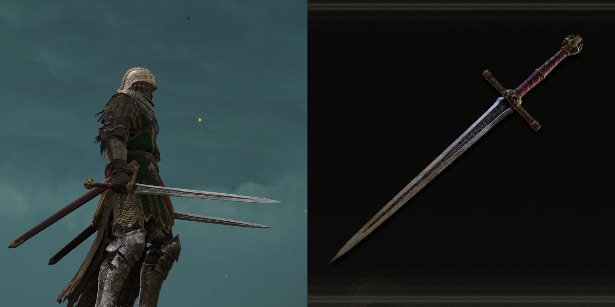 Character Holding Lordsworn's Straight Sword Elden Ring