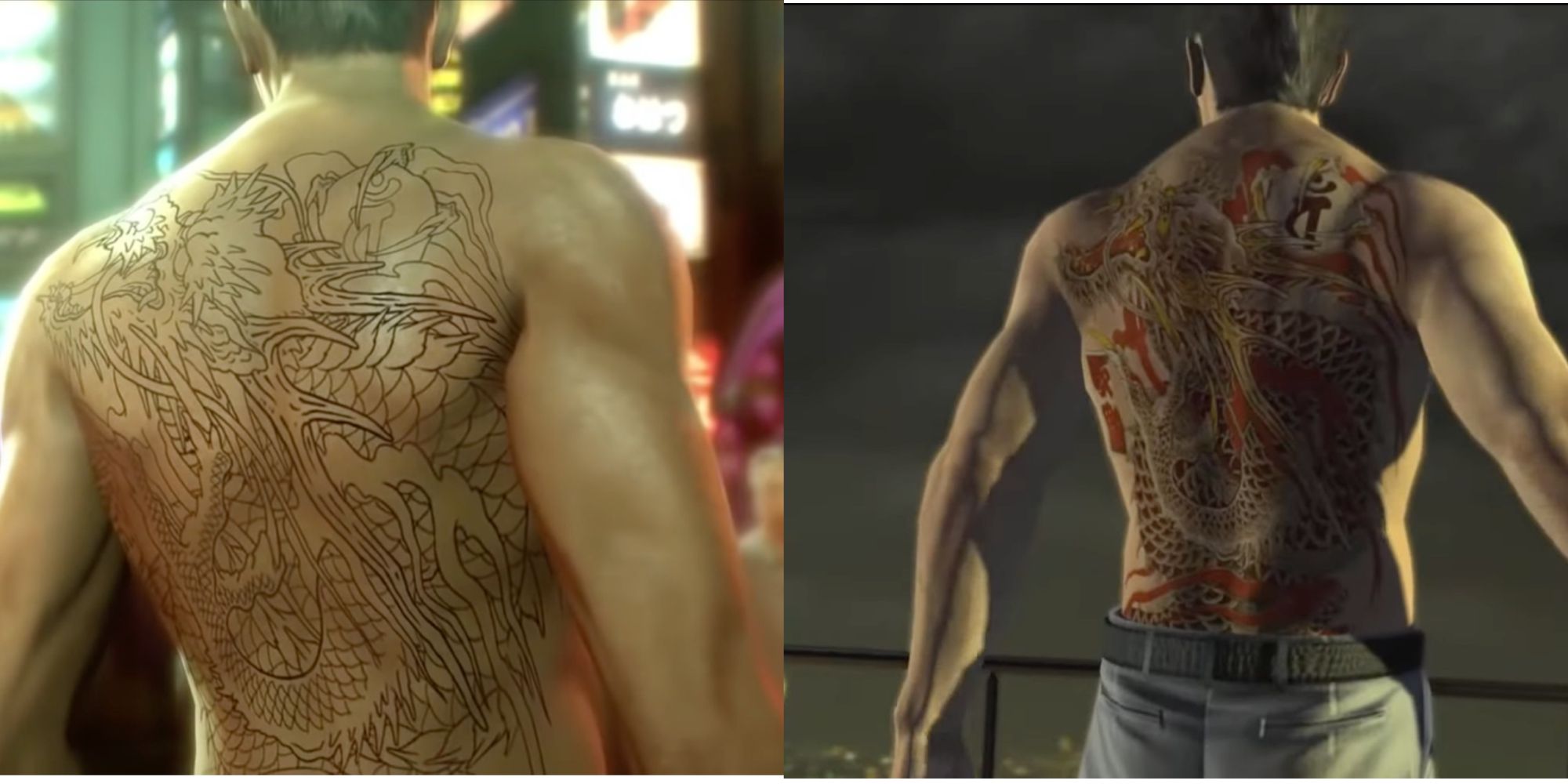 When does Kiryu from the Yakuza series get his tattoo colored? - Quora